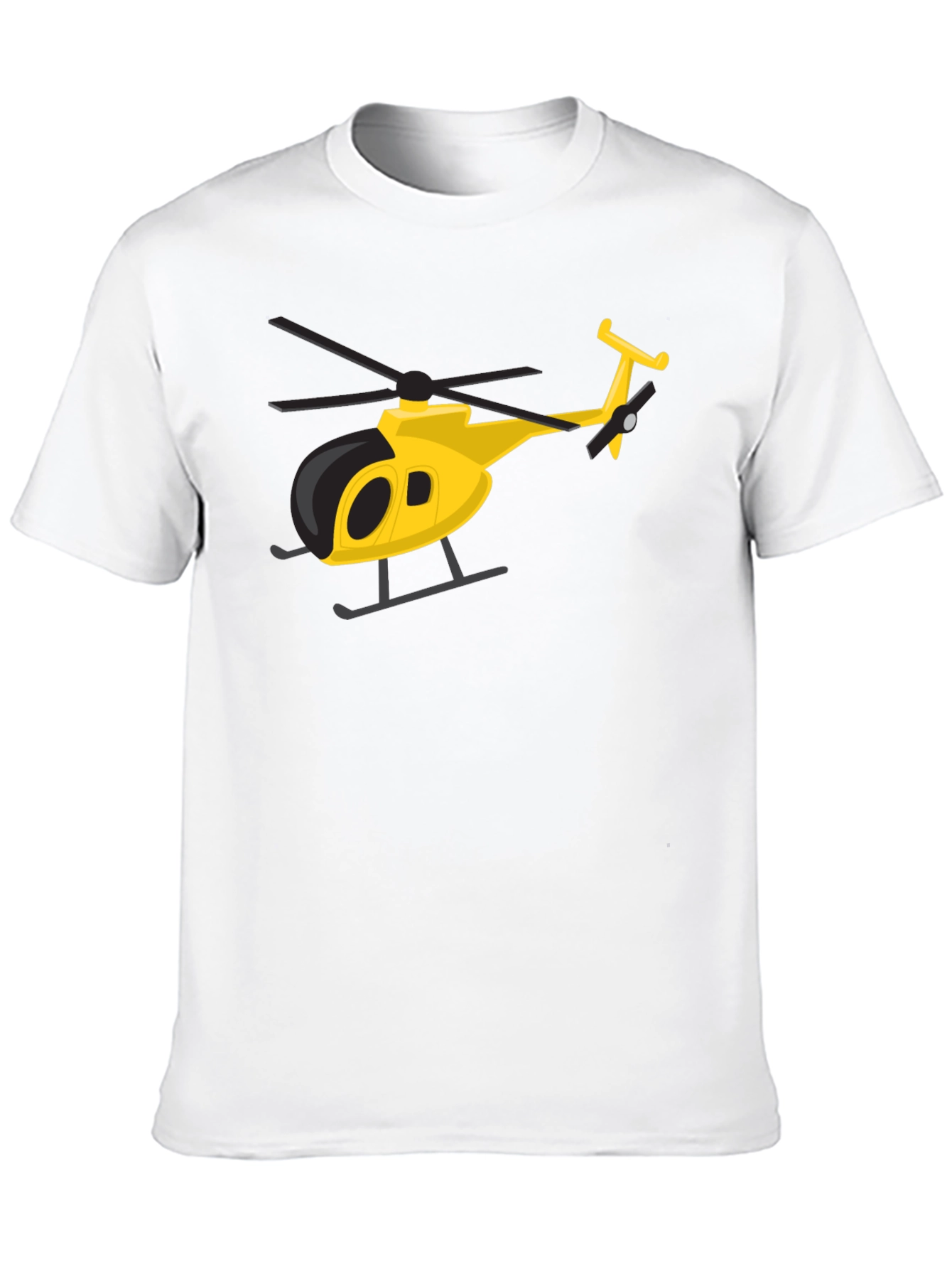 Black Helicopter Graphic Tee - Black Crew Neck view 10
