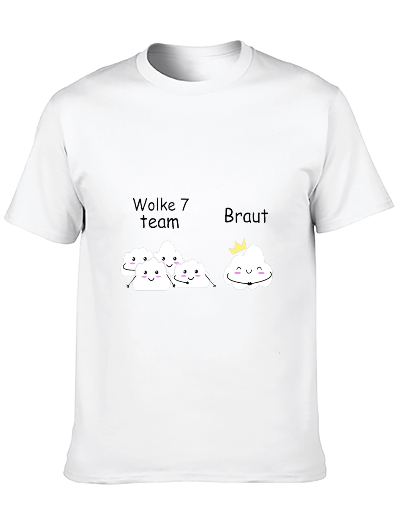 Black Wolke 7 Bride Team T-Shirt view 10