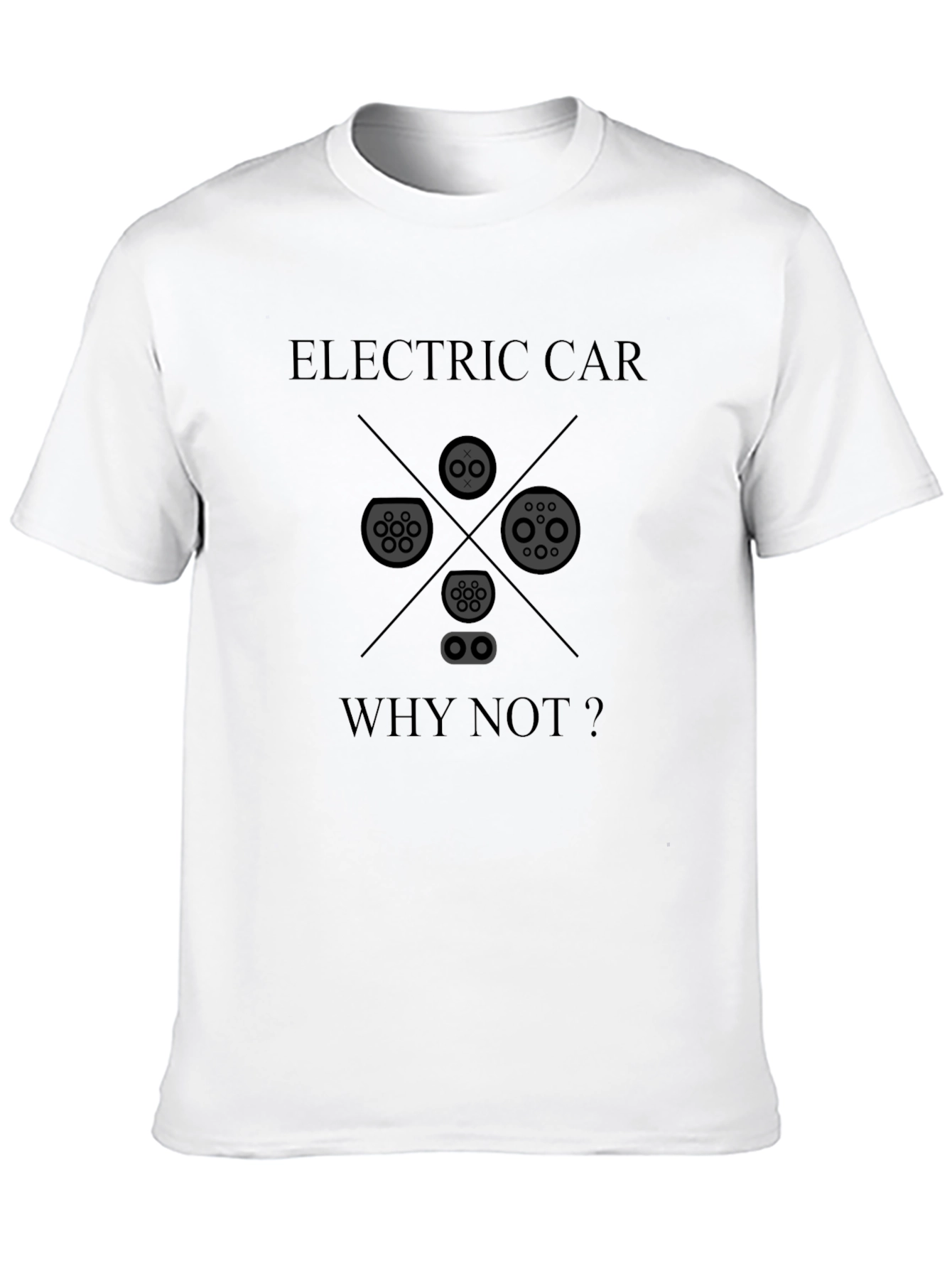 Electric Car Why Not Black T-Shirt - 10