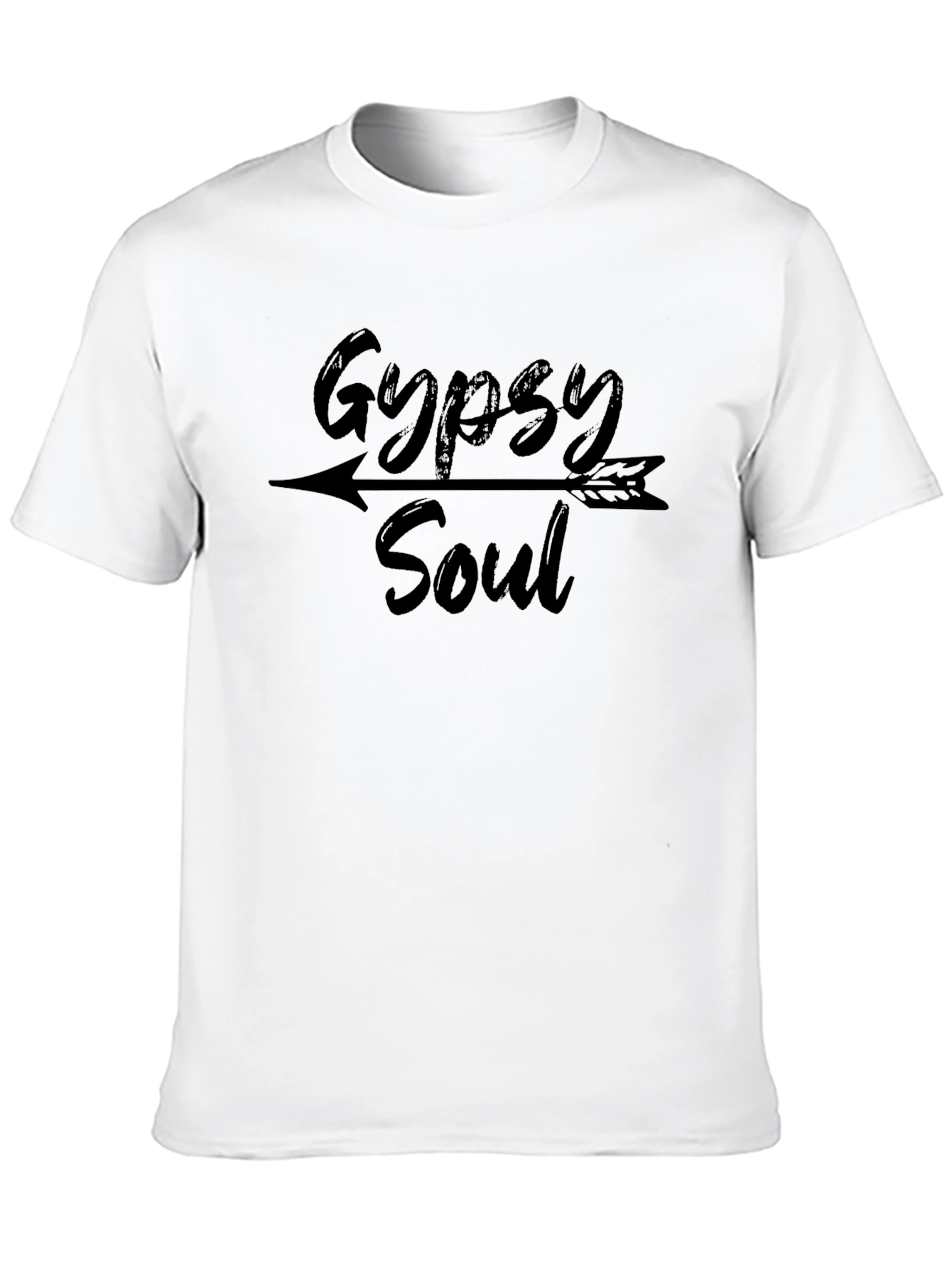 Black Gypsy Soul Graphic Tee - Arrow Design Black T-Shirt view 10