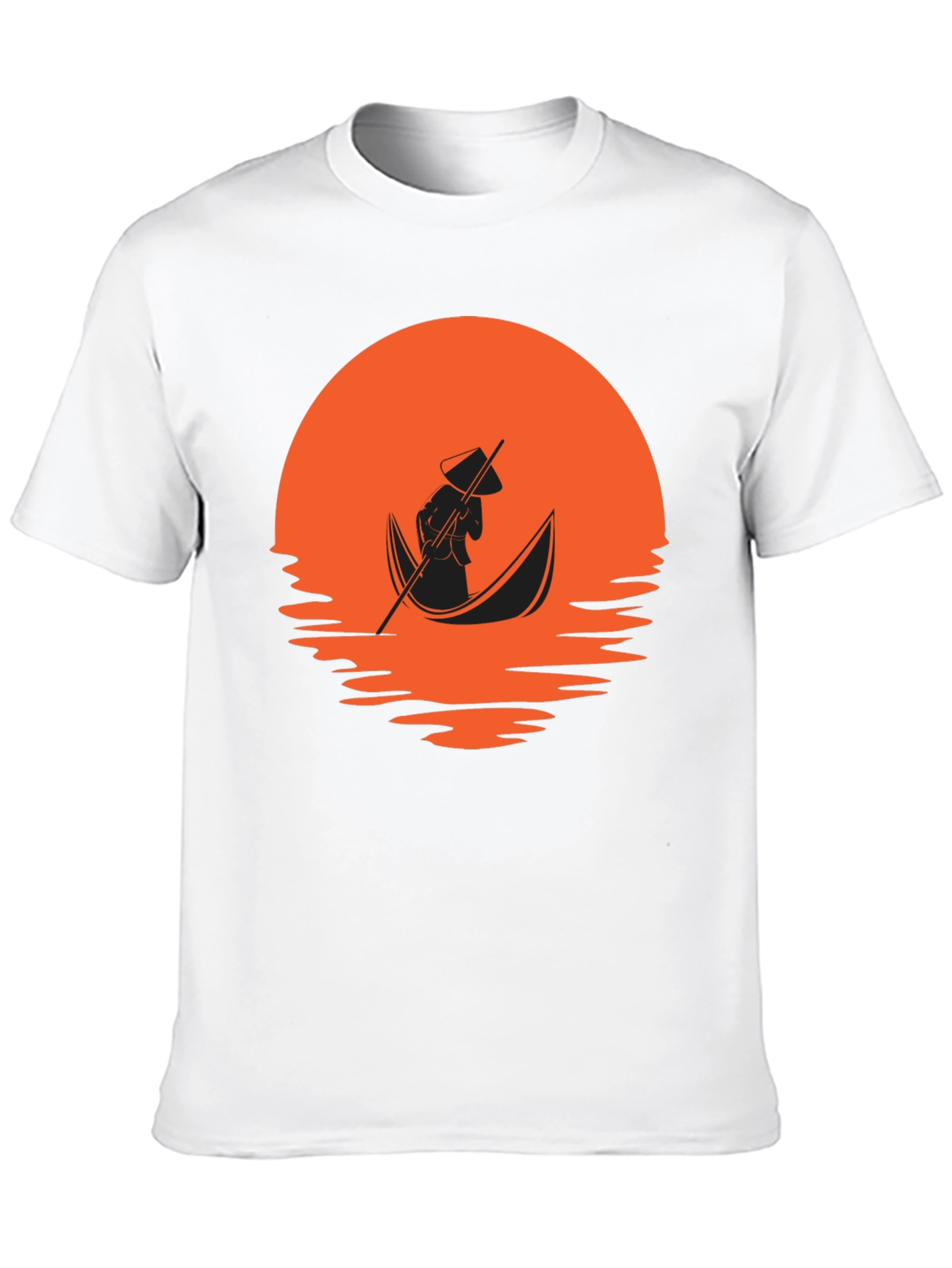 Black Sunset Boat Ride Graphic Tee - Black view 10
