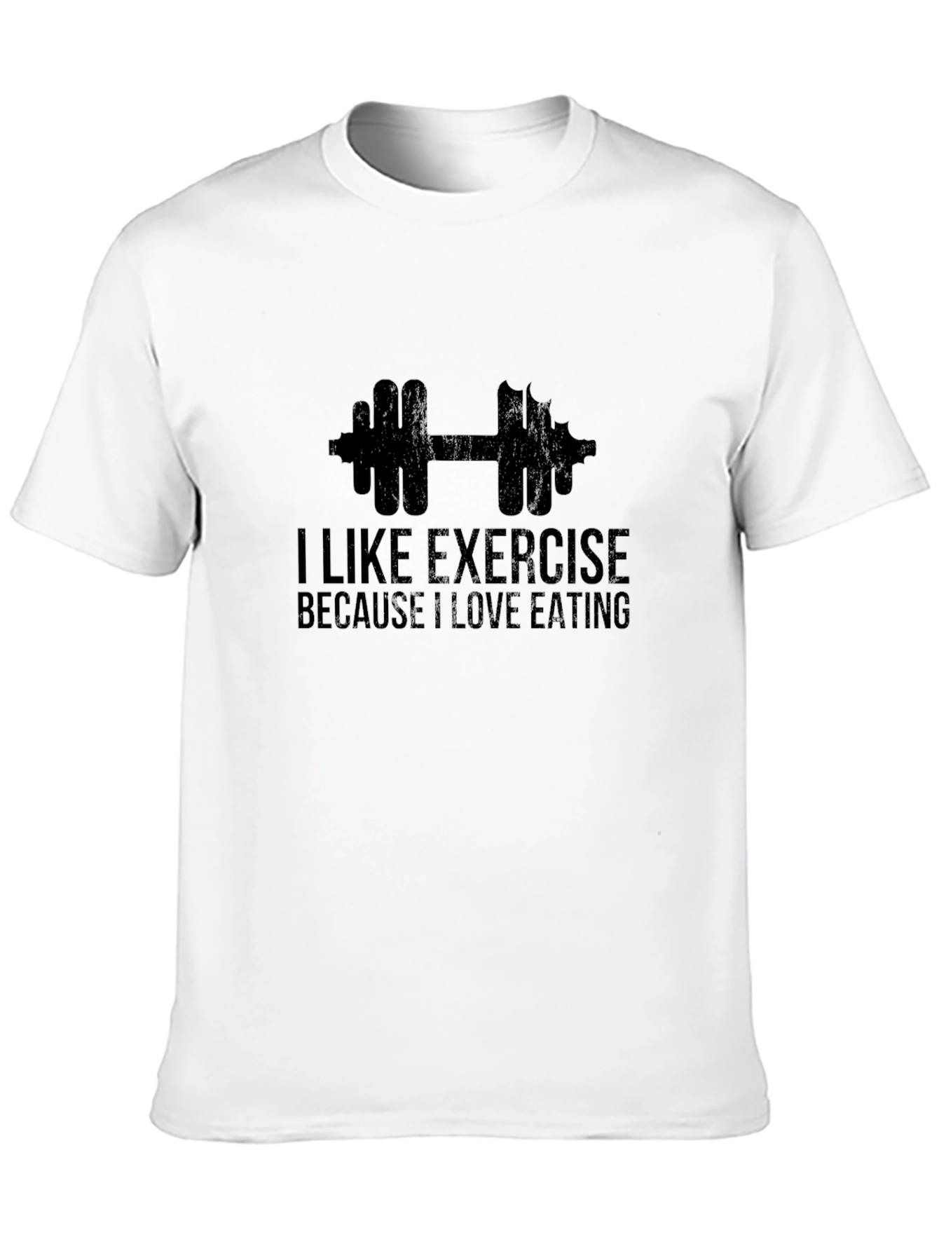 Black I Like Exercise Funny Gym T-Shirt view 10