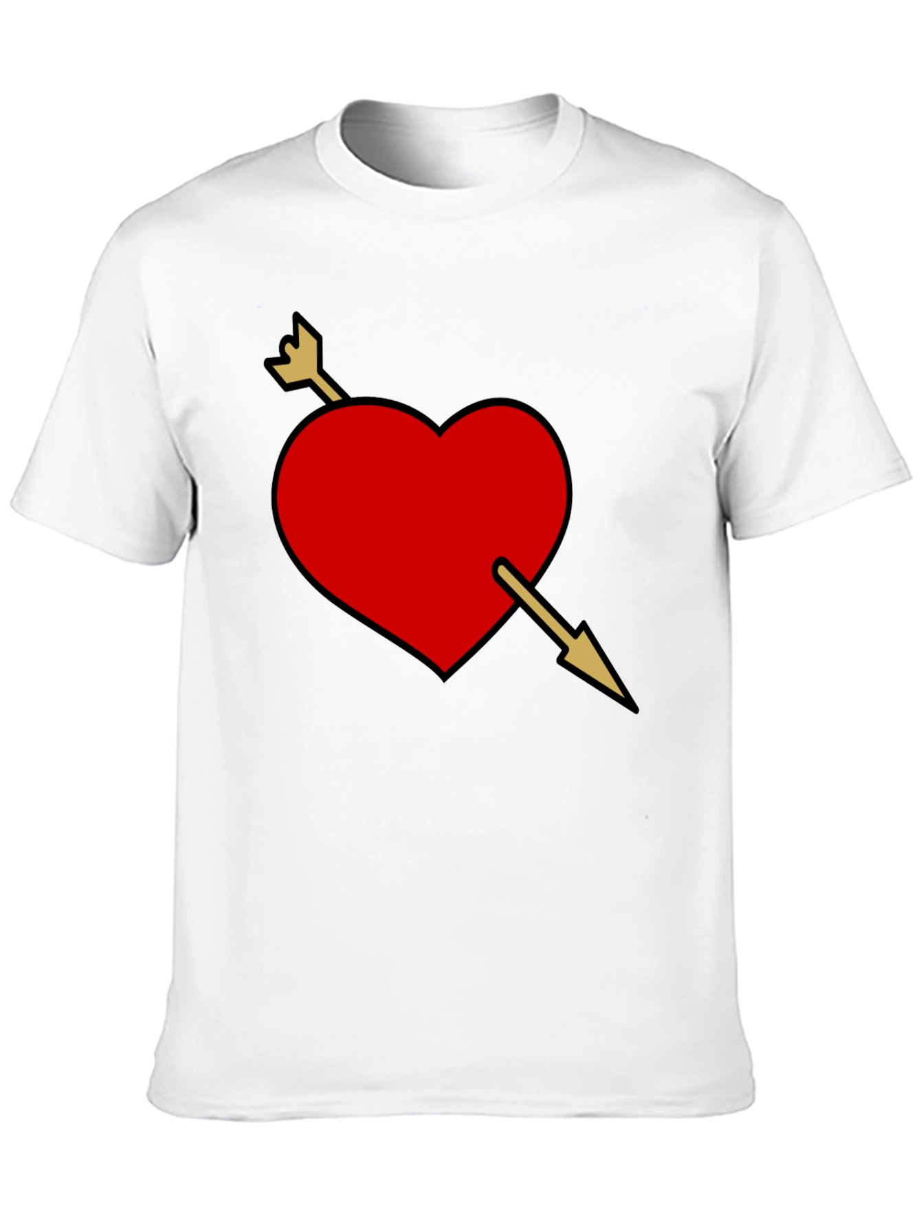 Black Heart Arrow Graphic Black Tee view 10