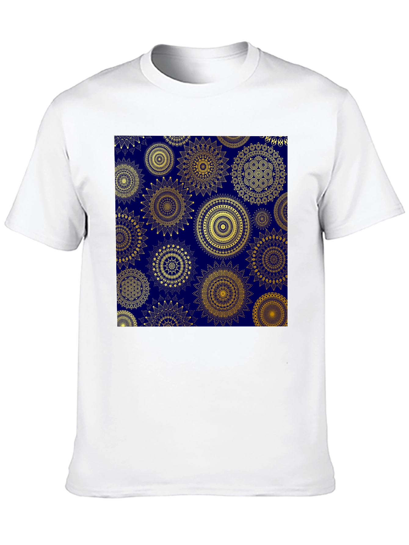 Black Geometric Pattern T-Shirt - Stylish Graphic Tee view 10