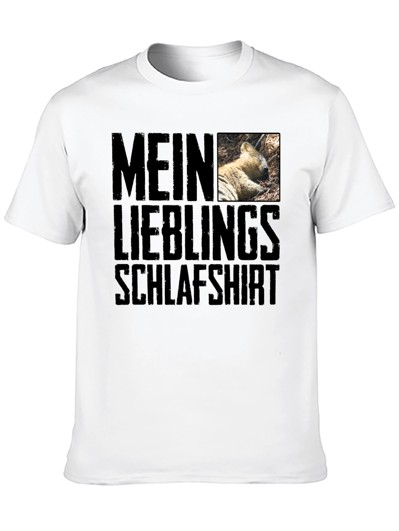 Black Mein Lieblings Schlafshirt - Novelty Graphic T-Shirt view 10