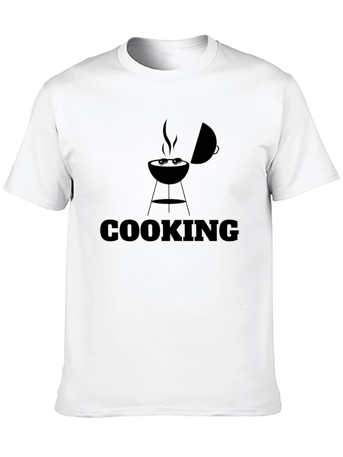 Black Cooking BBQ Graphic T-Shirt - Black view 10