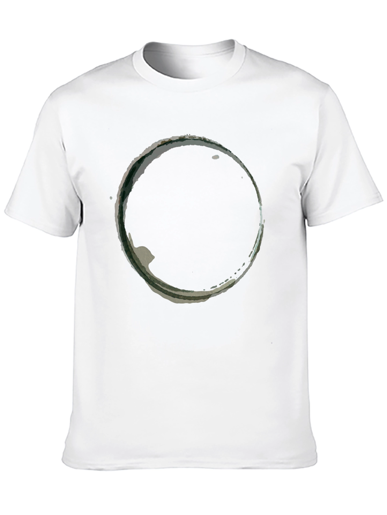 Black Abstract Circle Graphic Black T-Shirt view 10