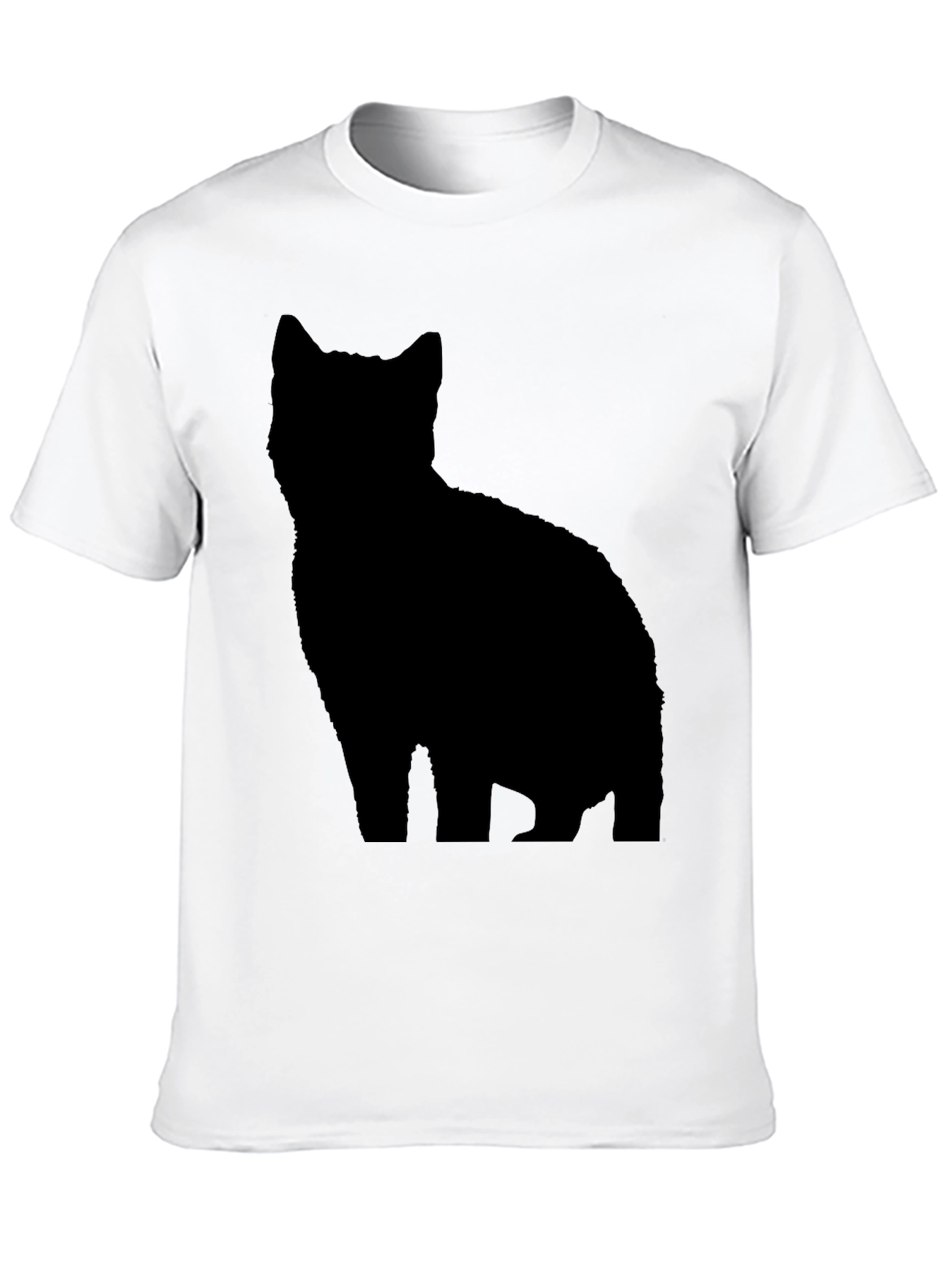 Black Black Cat Silhouette T-Shirt - Stylish & Unique Tee view 10