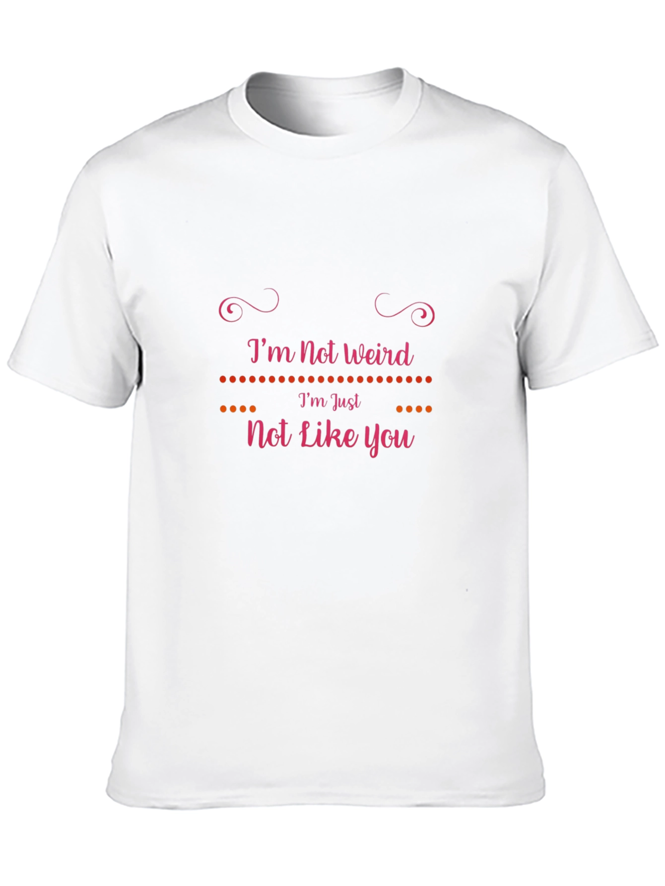 Black I'm Not Weird T-Shirt: Unique Graphic Tee view 10