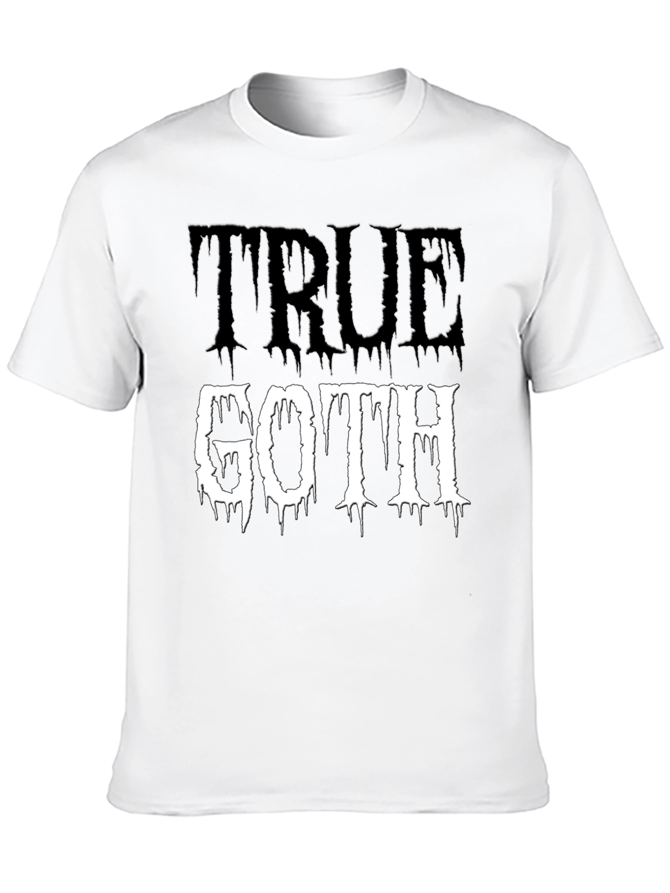 Black True Goth Graphic T-Shirt - Black view 10