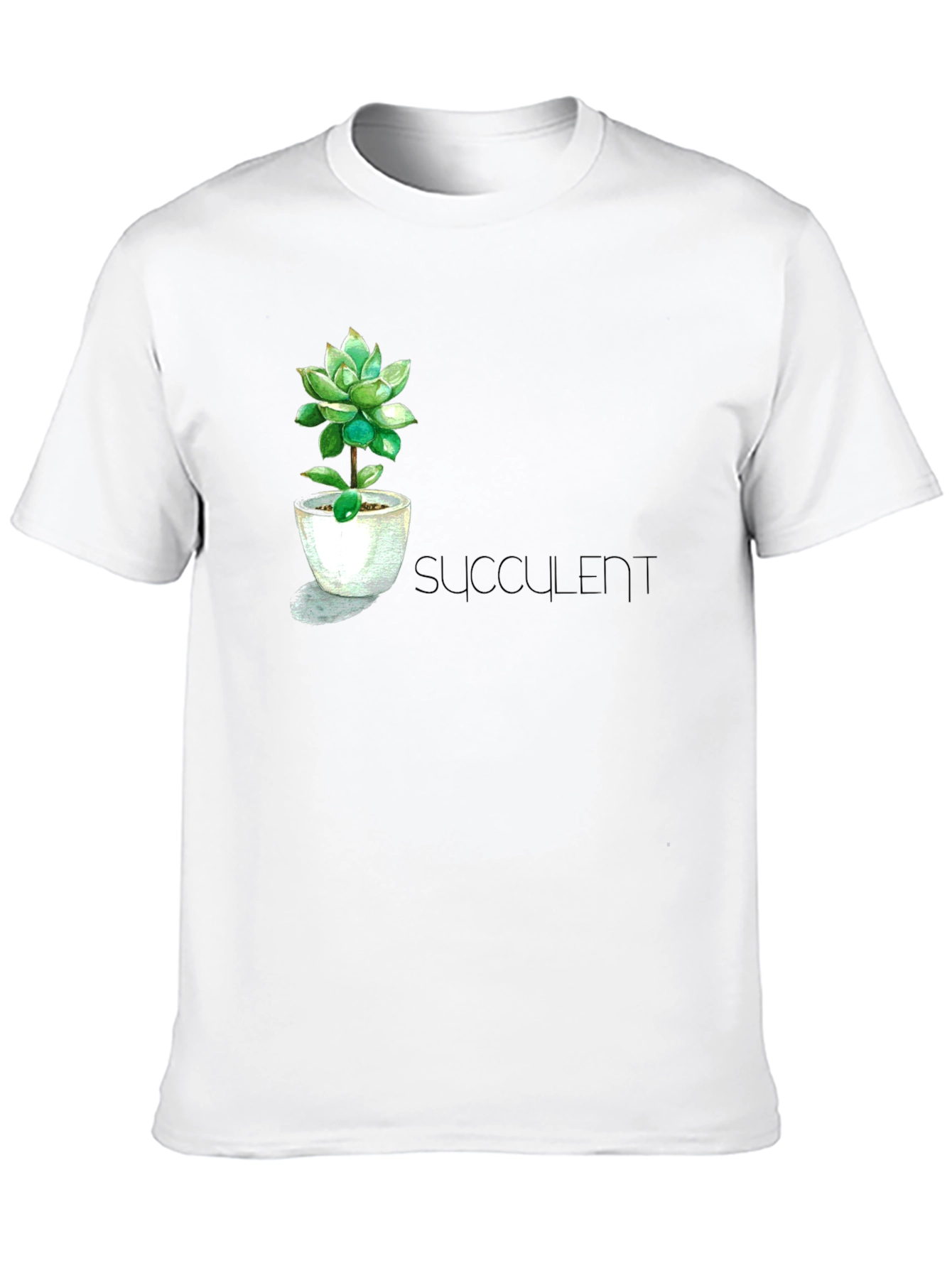 Black Stylish Succulent T-Shirt view 10