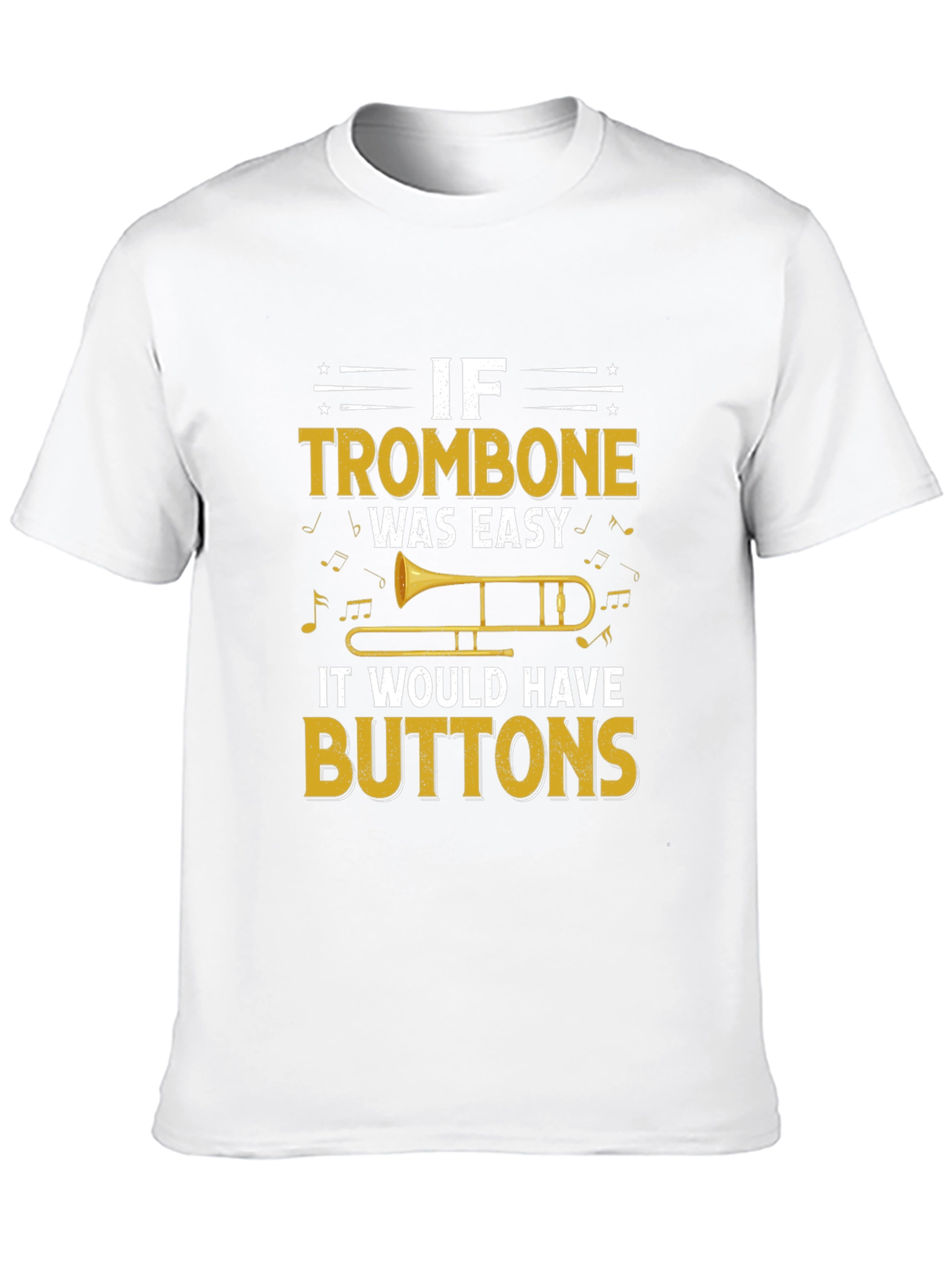 Black If Trombone Was Easy T-Shirt view 10