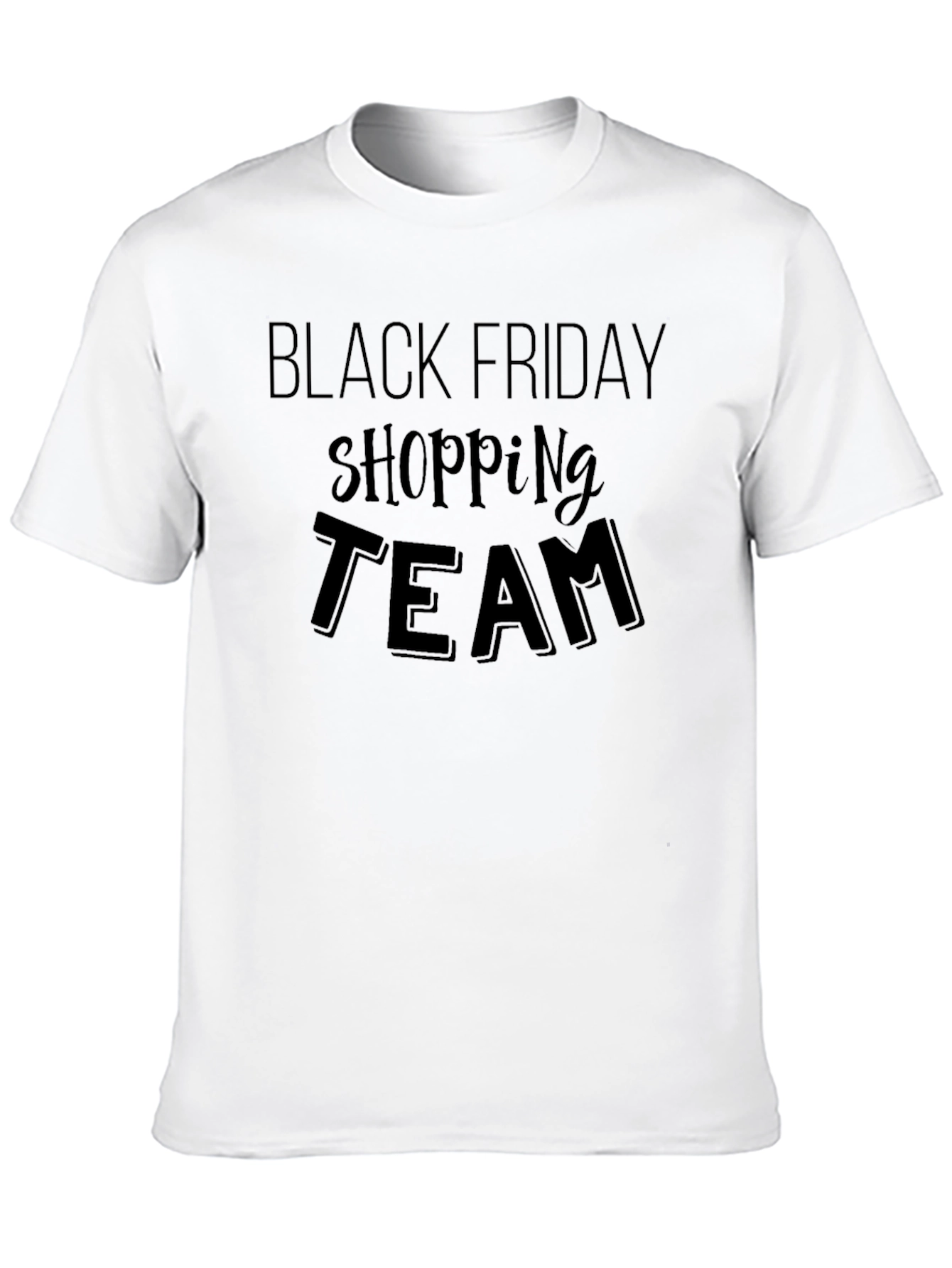 Black Black Friday Shopping Team T-Shirt view 10