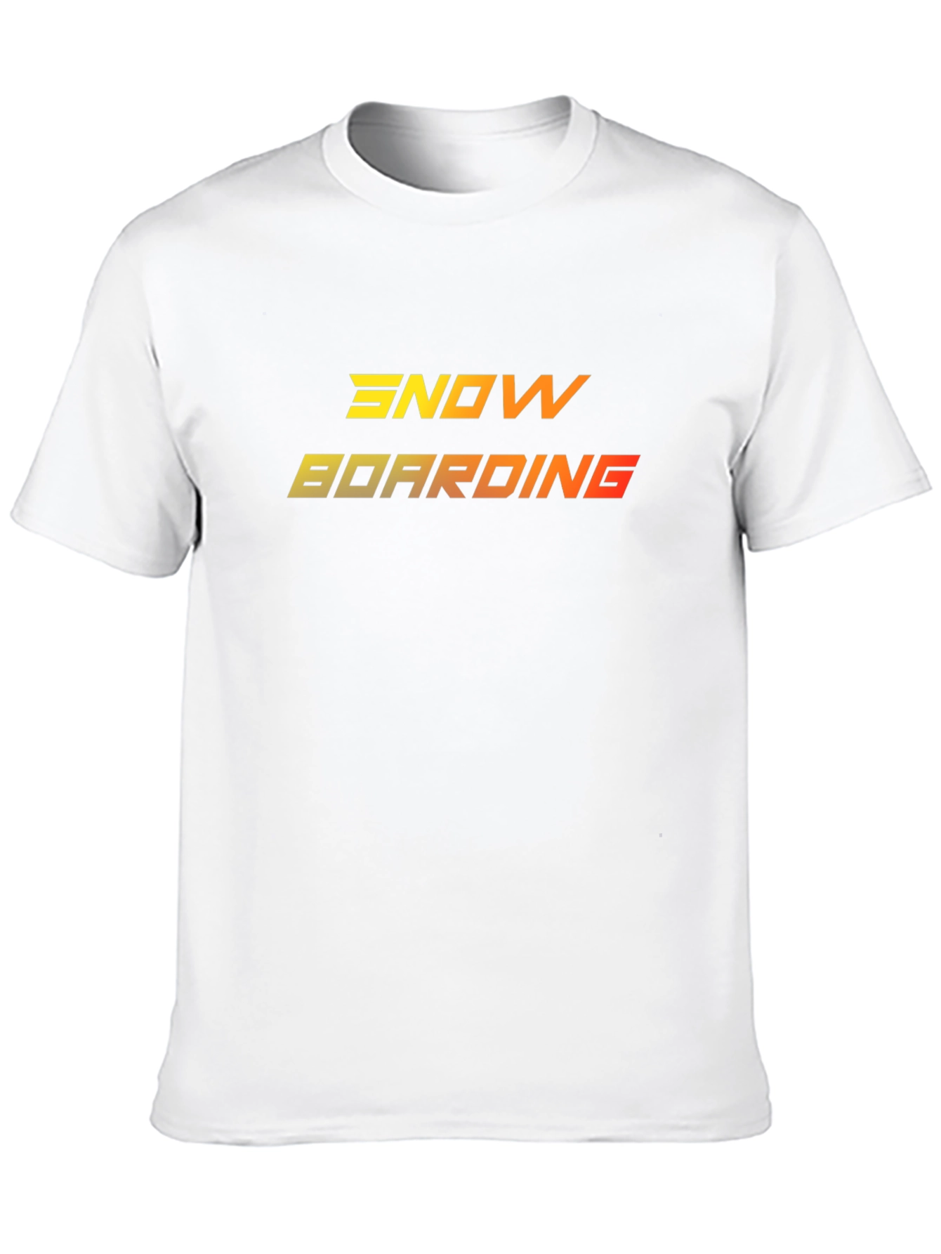 Black Snowboarding Graphic Tee - Black Cotton Blend T-Shirt view 10