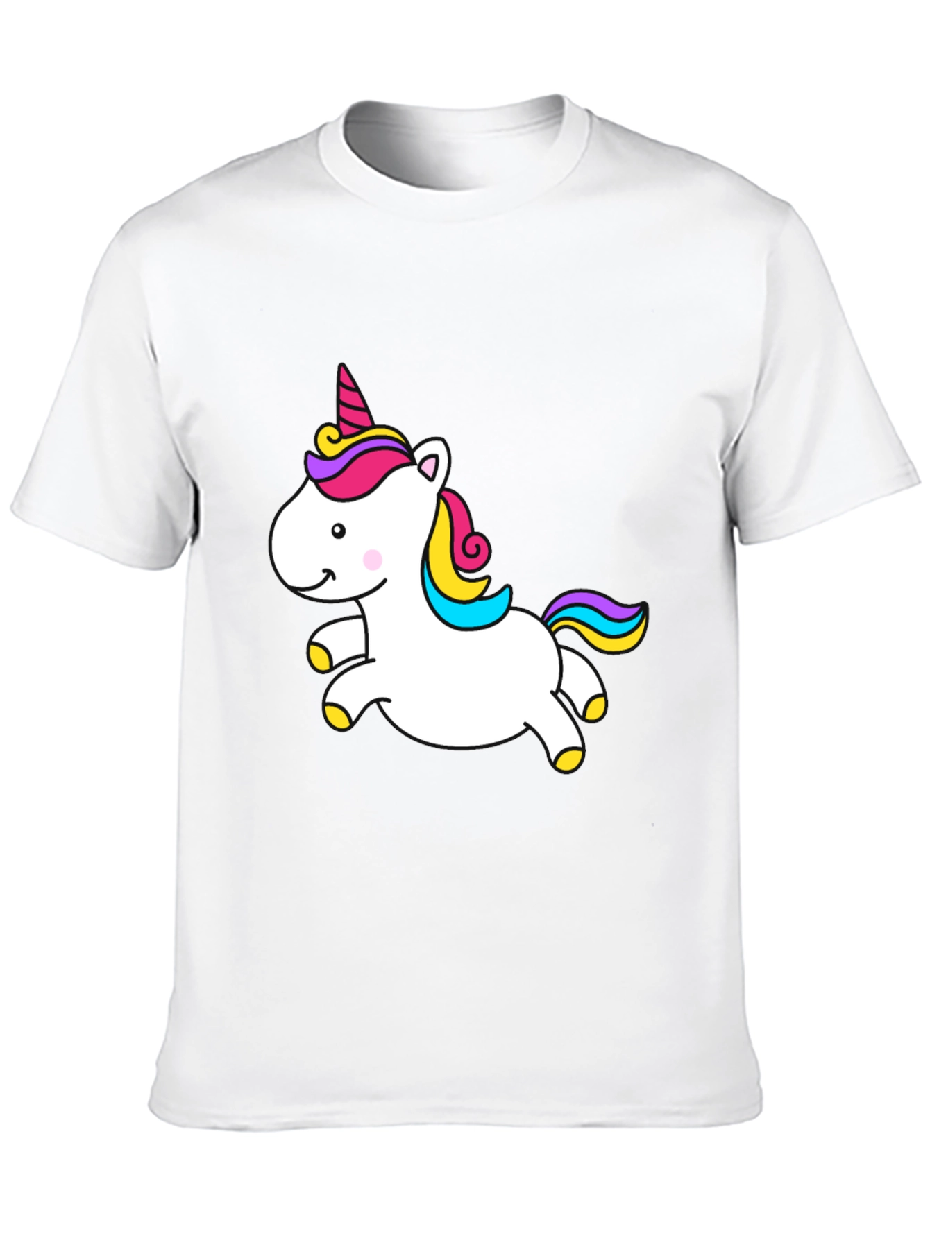 Black Unicorn Graphic Tee - Black Cotton Blend view 10