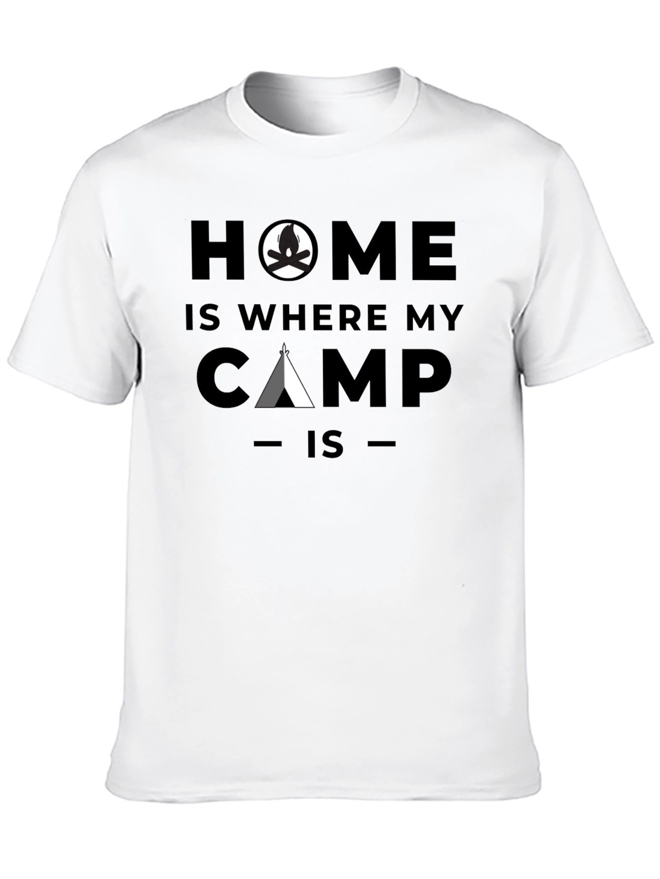 Black Home is Where My Camp Is T-Shirt view 10
