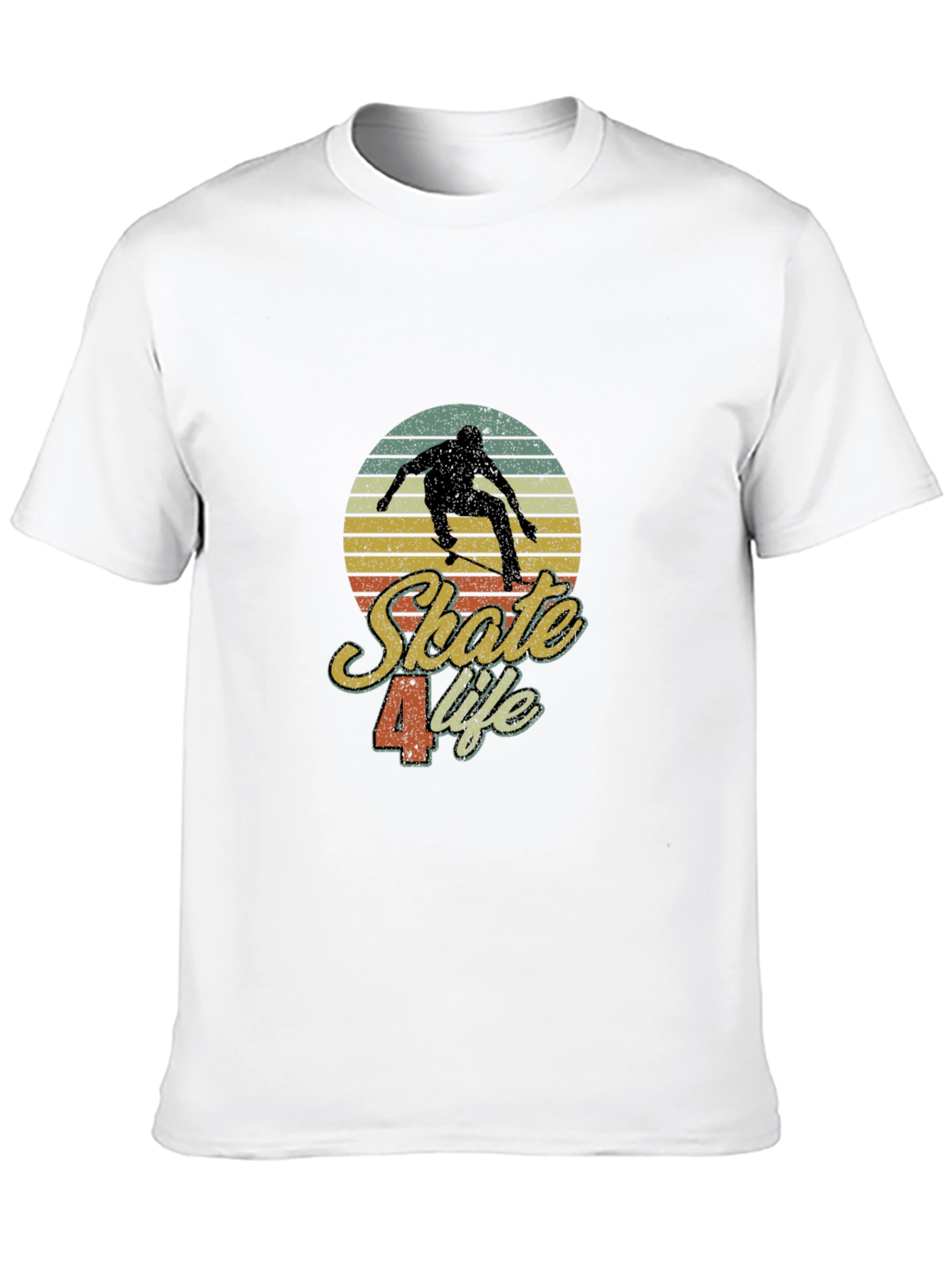 Black Skate 4 Life Retro Graphic Tee view 10