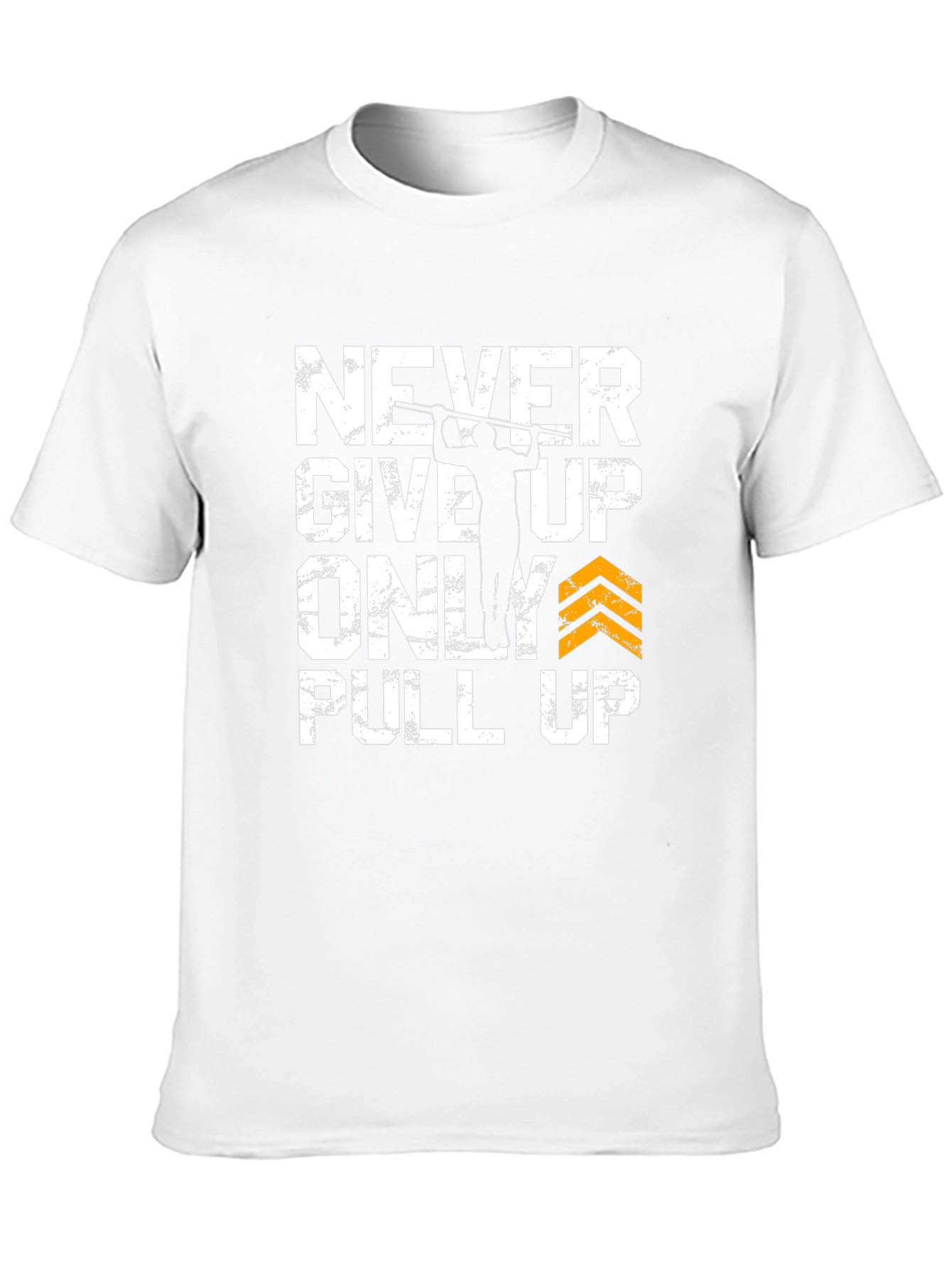 Black Never Give Up Pull Up Graphic Tee view 10