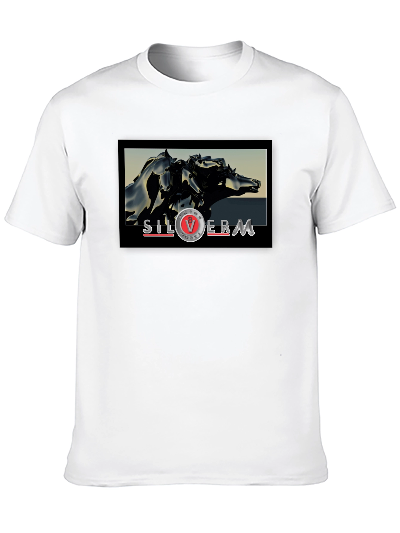 Black SilverM Horse T-Shirt - Bold Graphic Tee view 10