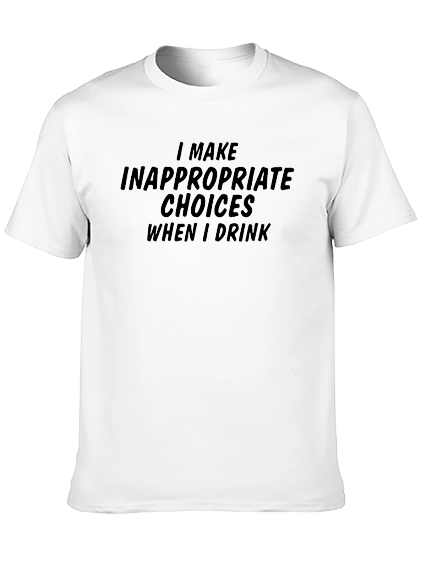 Black Humorous 'Inappropriate Choices' Graphic Tee view 10