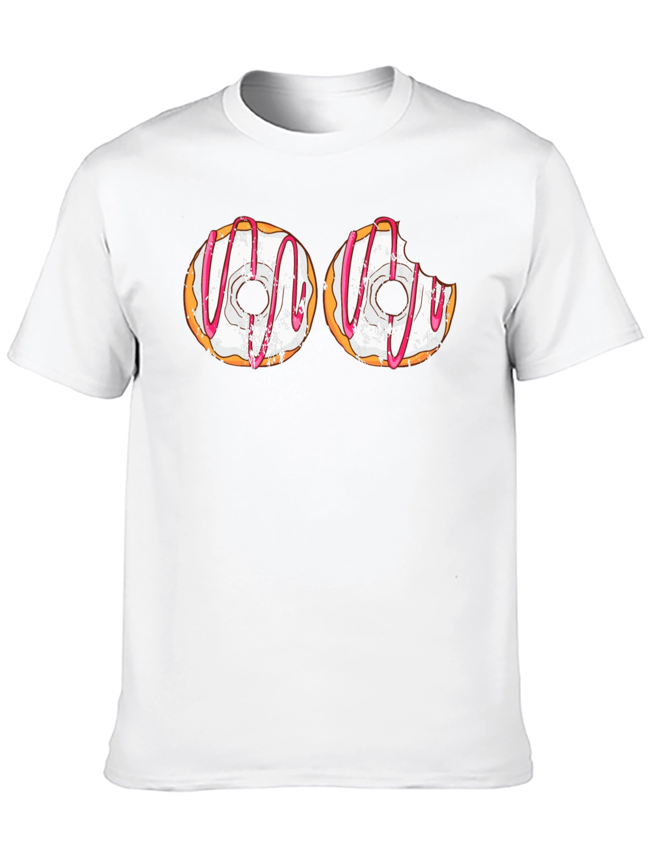 Black Funny Donut Graphic T-Shirt - Humor Apparel view 10