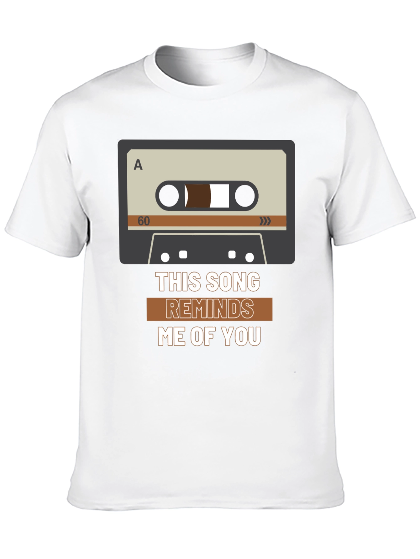 Black This Song Reminds Me of You Cassette Tape Graphic Tee view 10