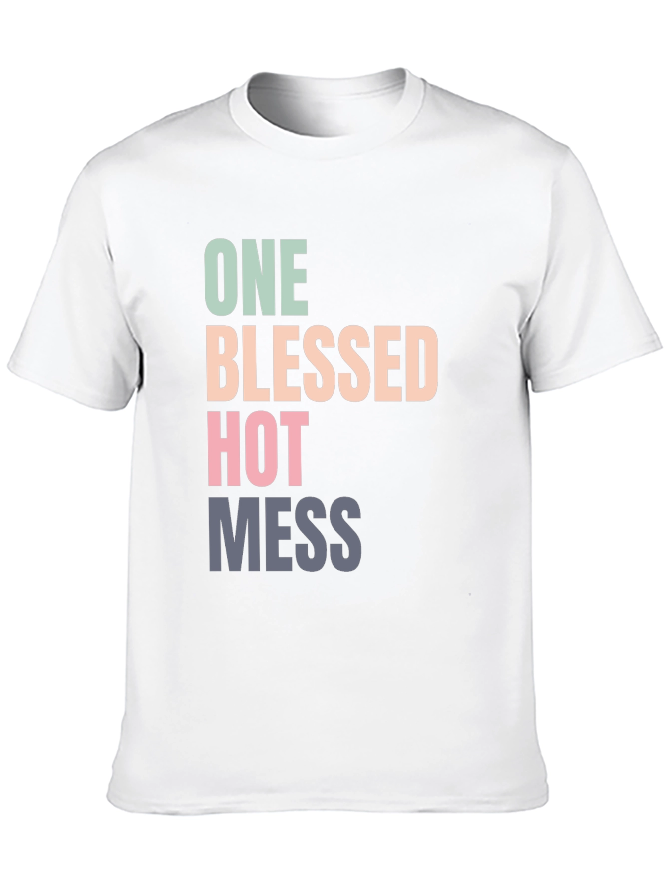 Black One Blessed Hot Mess Graphic Tee view 10