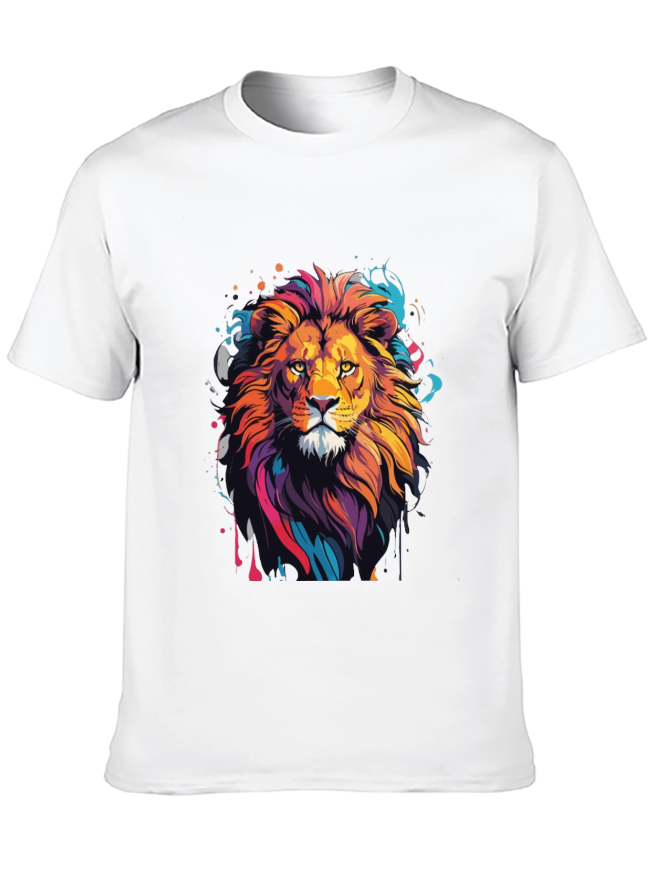 Black Lion Graphic Tee - Men's Black T-Shirt view 10