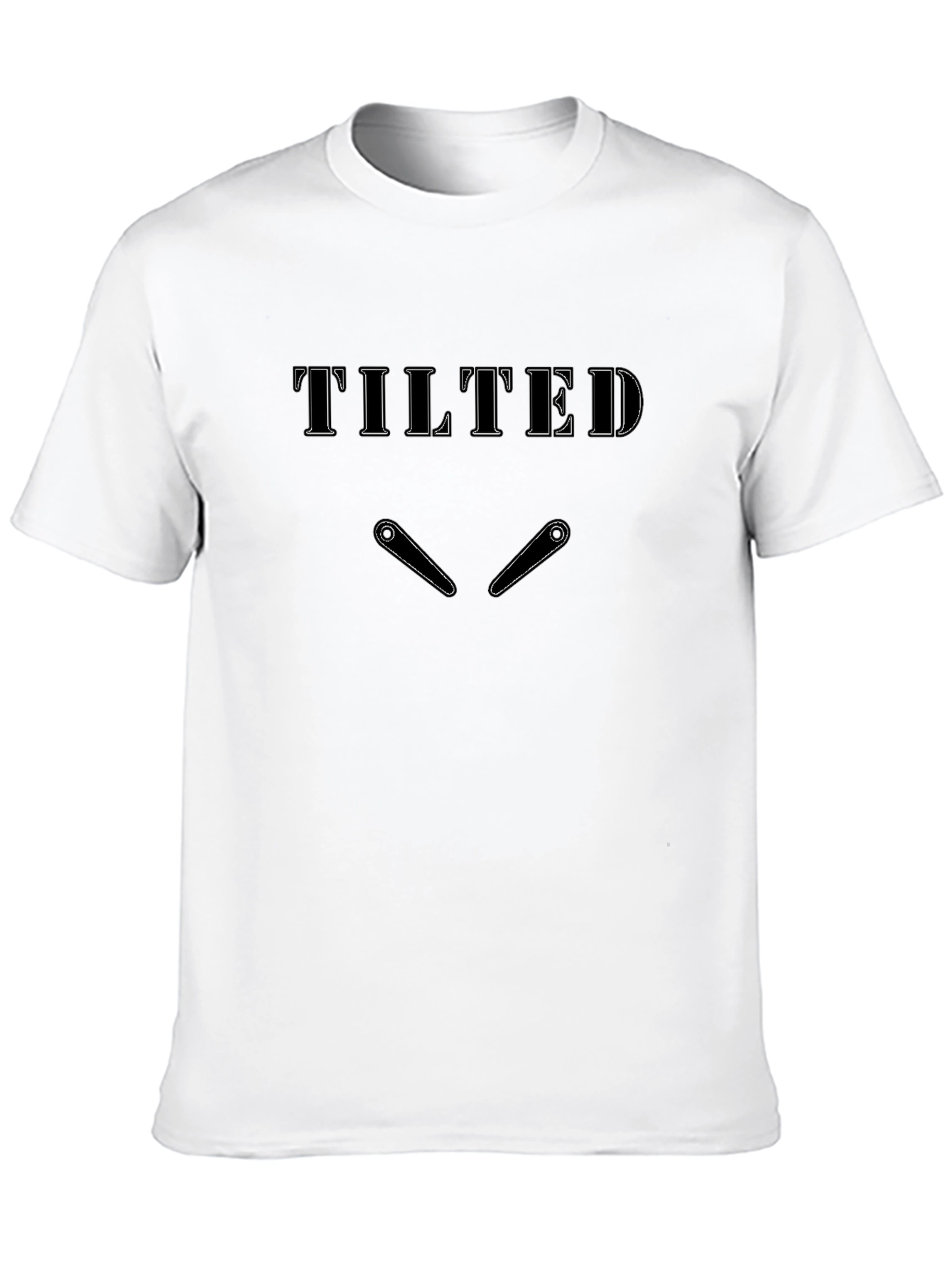 Black Tilted Pinball Graphic T-Shirt - Black view 10