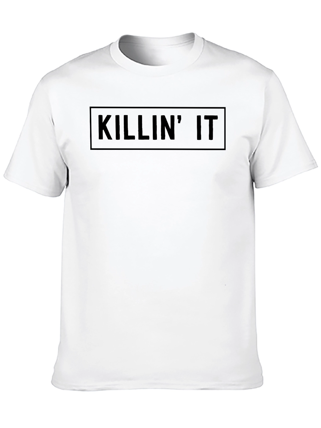 Black Killin' It Graphic Tee - Black Crew Neck T-Shirt view 10