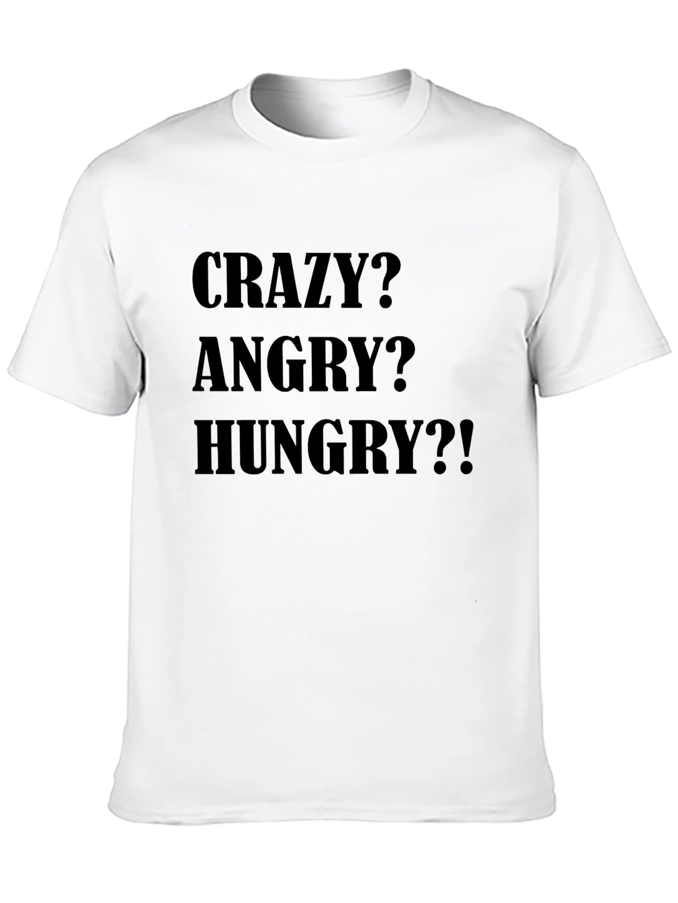 Black Crazy, Angry, Hungry Tee - Black T-Shirt view 10