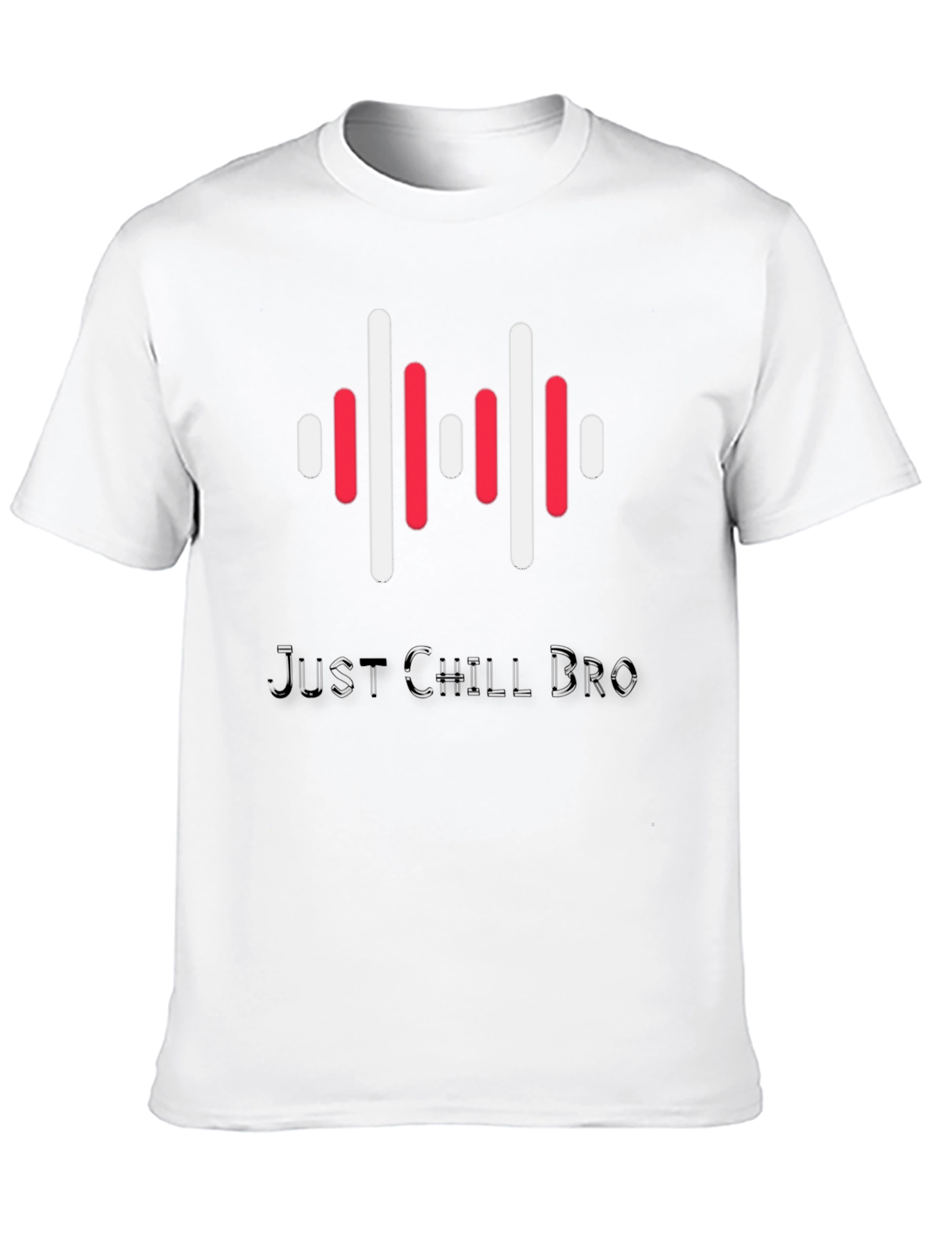 Black Just Chill Bro Graphic Tee view 10