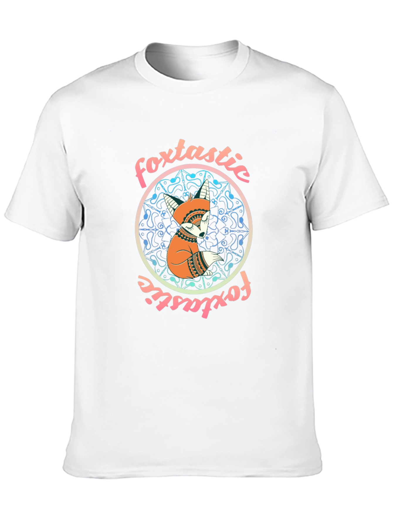 Black Foxtastic Graphic Print T-Shirt view 10