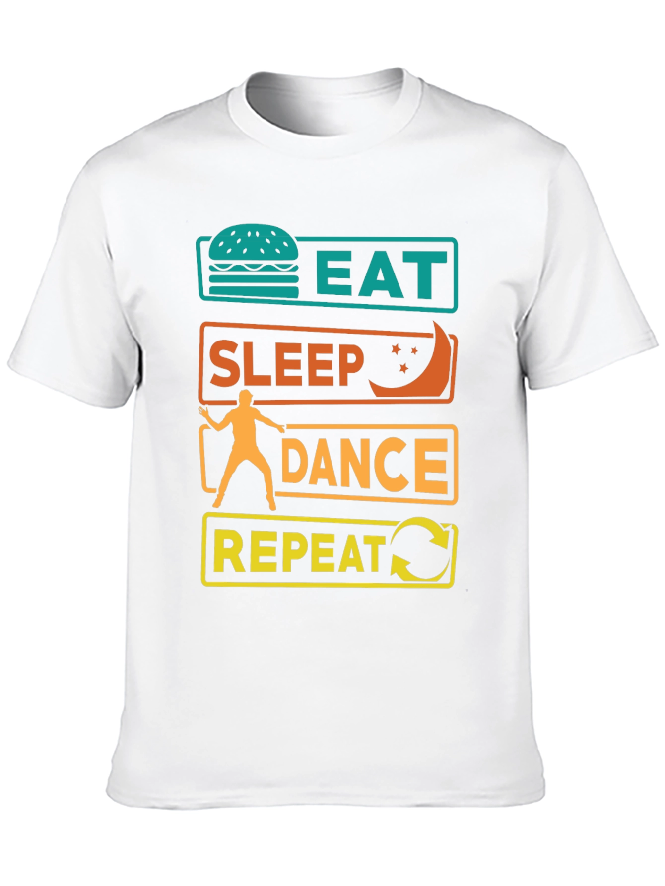 Black Eat Sleep Dance Repeat Graphic Tee view 10