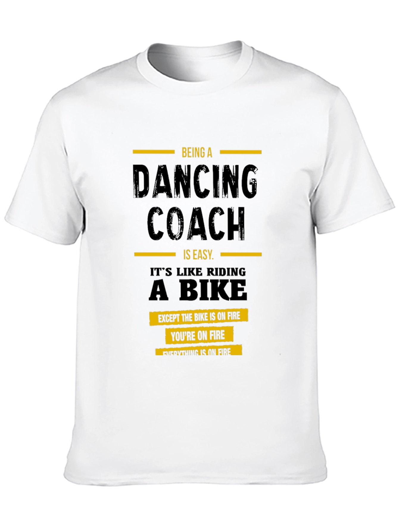 Black Dancing Coach On Fire T-Shirt view 10