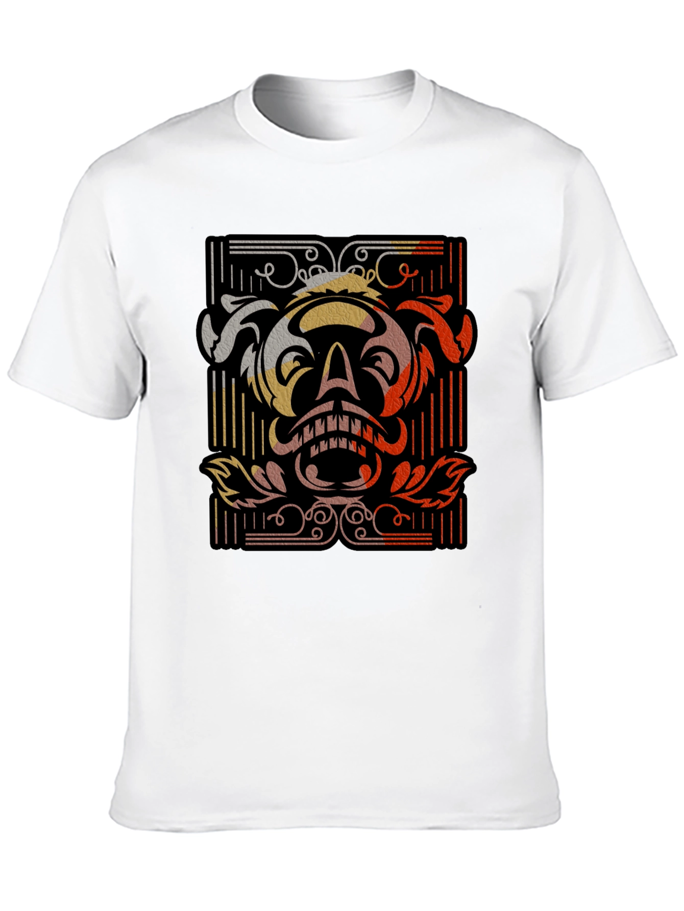 Black Skull Graphic Black T-Shirt - Unique Retro Design view 10