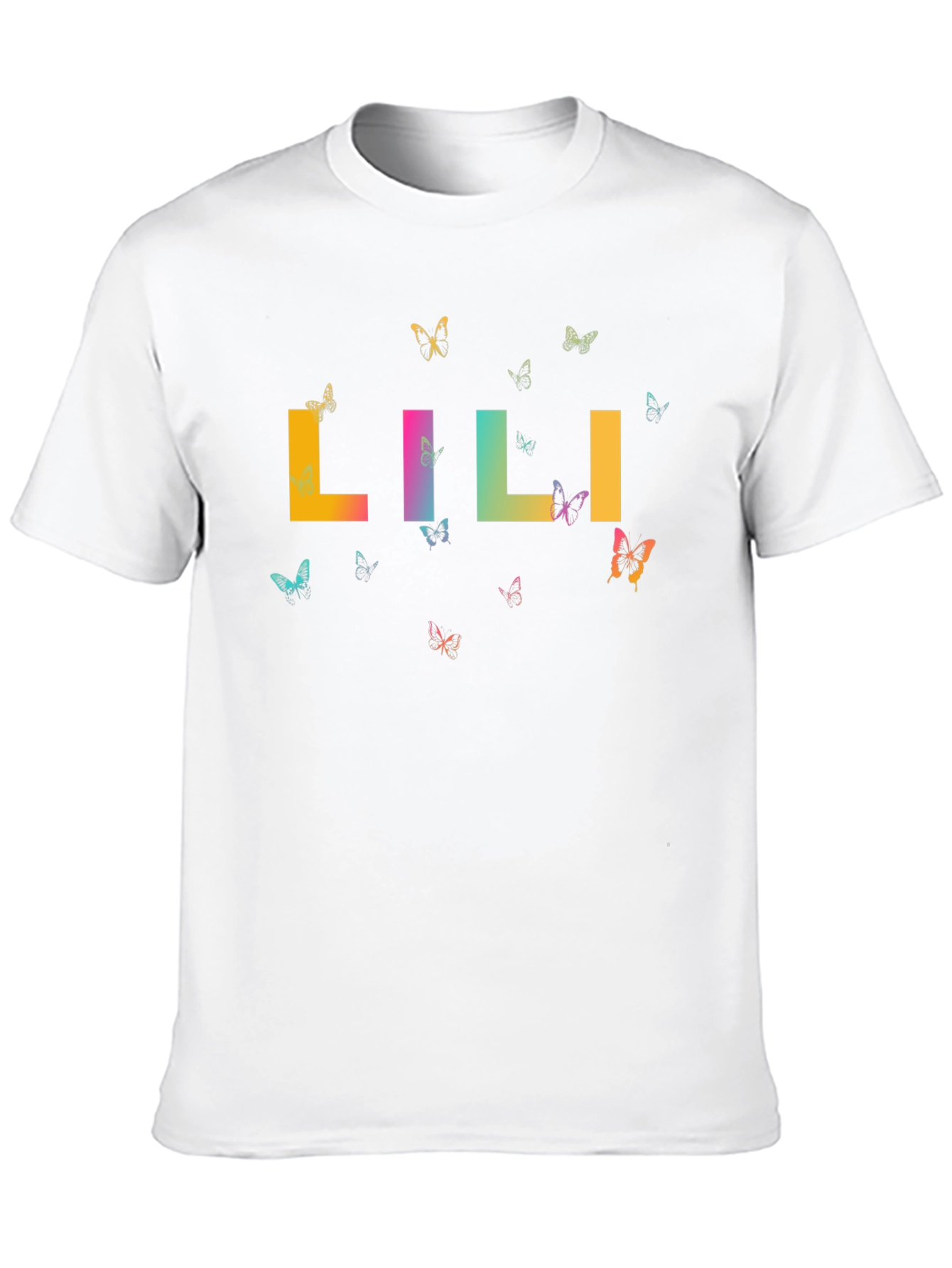 Black Lili Butterfly Graphic Tee - Unisex view 10