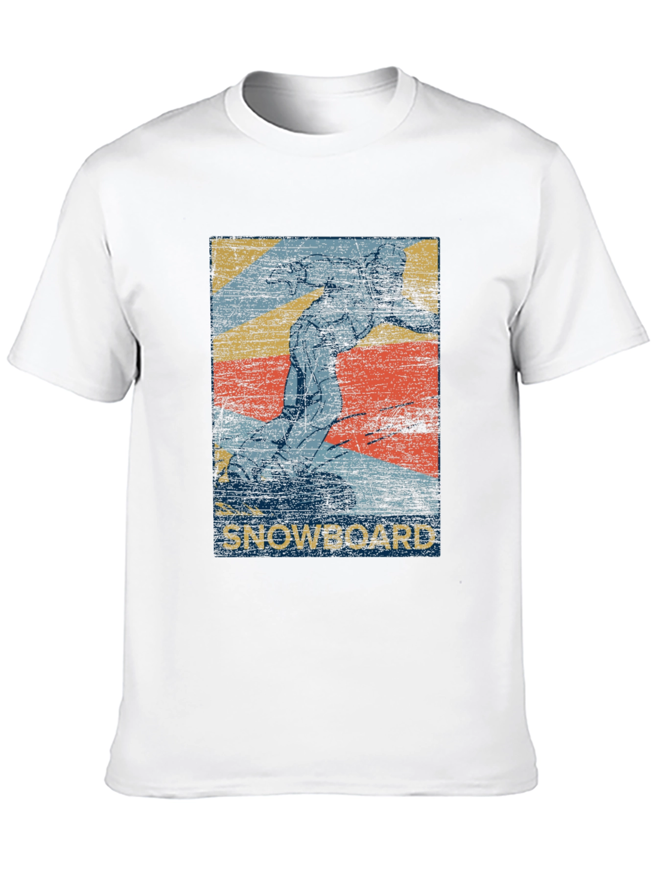 Black Vintage Snowboard Graphic T-Shirt - Black view 10