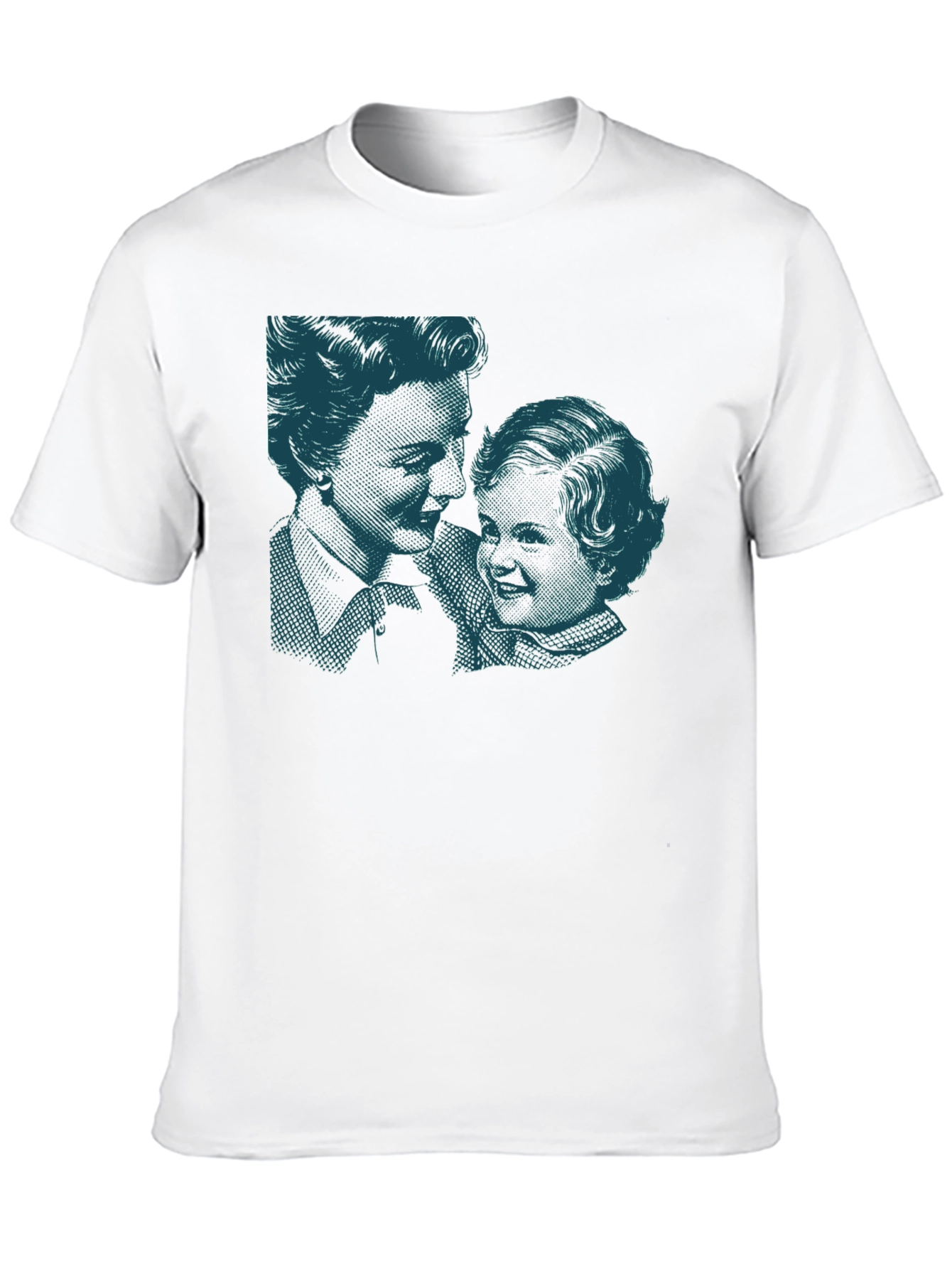 Black Retro Print Black Cotton T-Shirt view 10