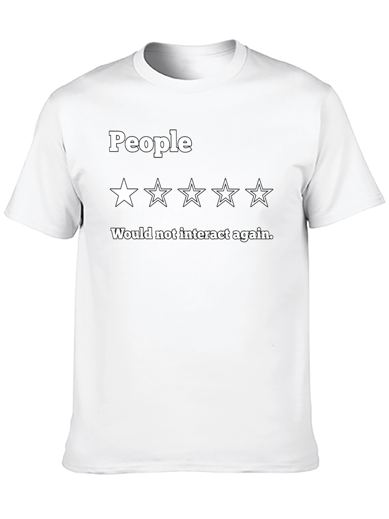 Black People Rating T-Shirt - One Star Review Novelty Tee view 10
