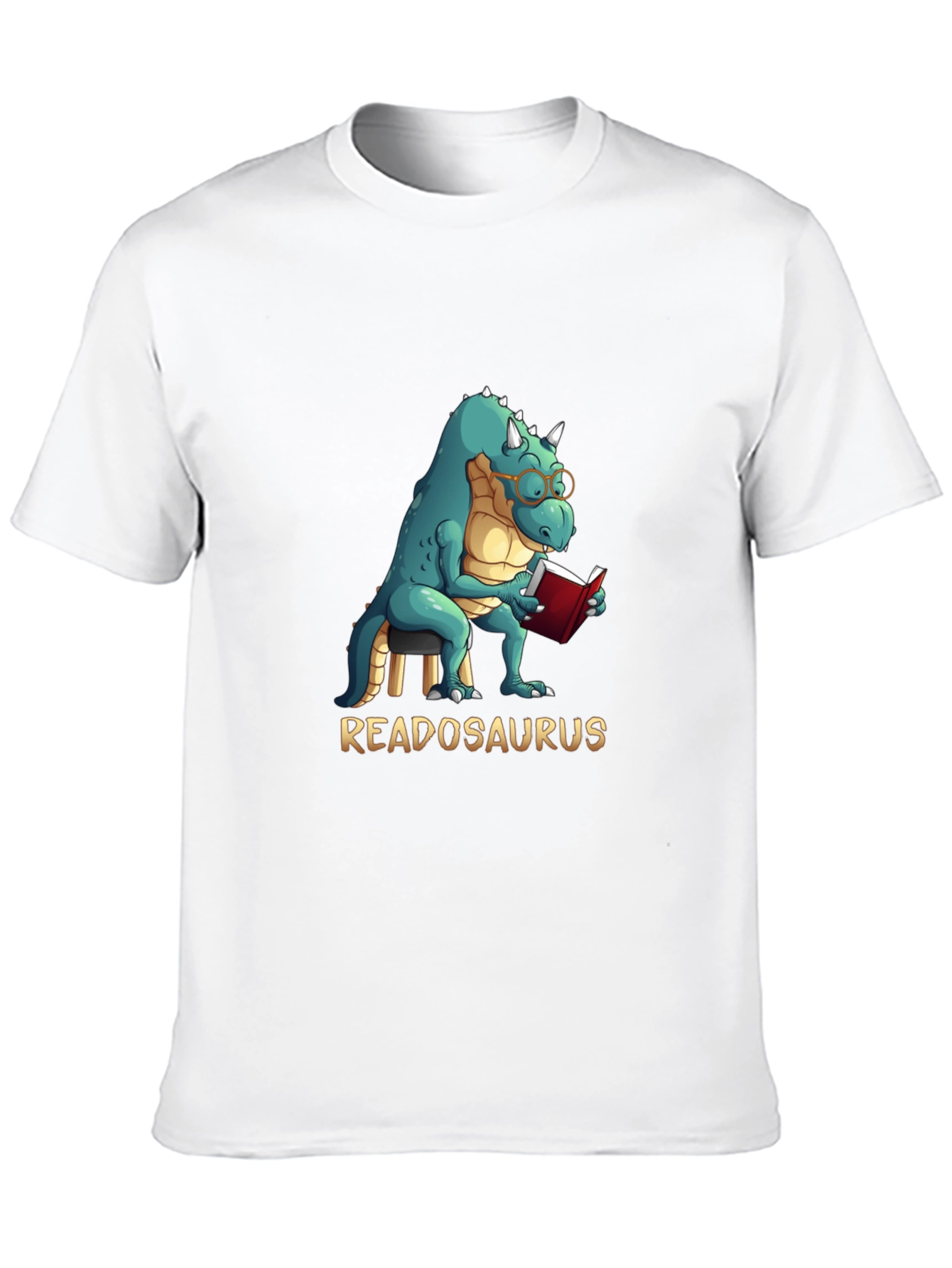 Black Readosaurus T-Shirt - Reading Dinosaur Tee view 10