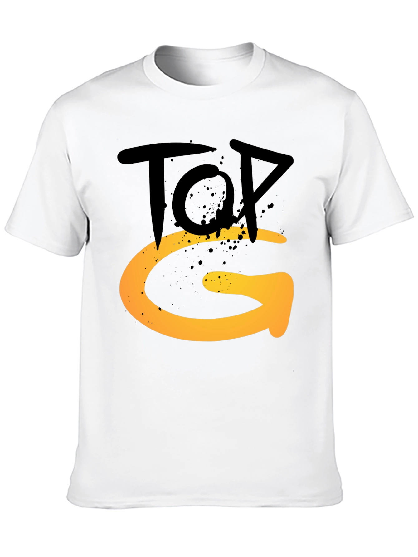 Black Top G Graphic Tee - Stylish Men's Black T-Shirt view 10