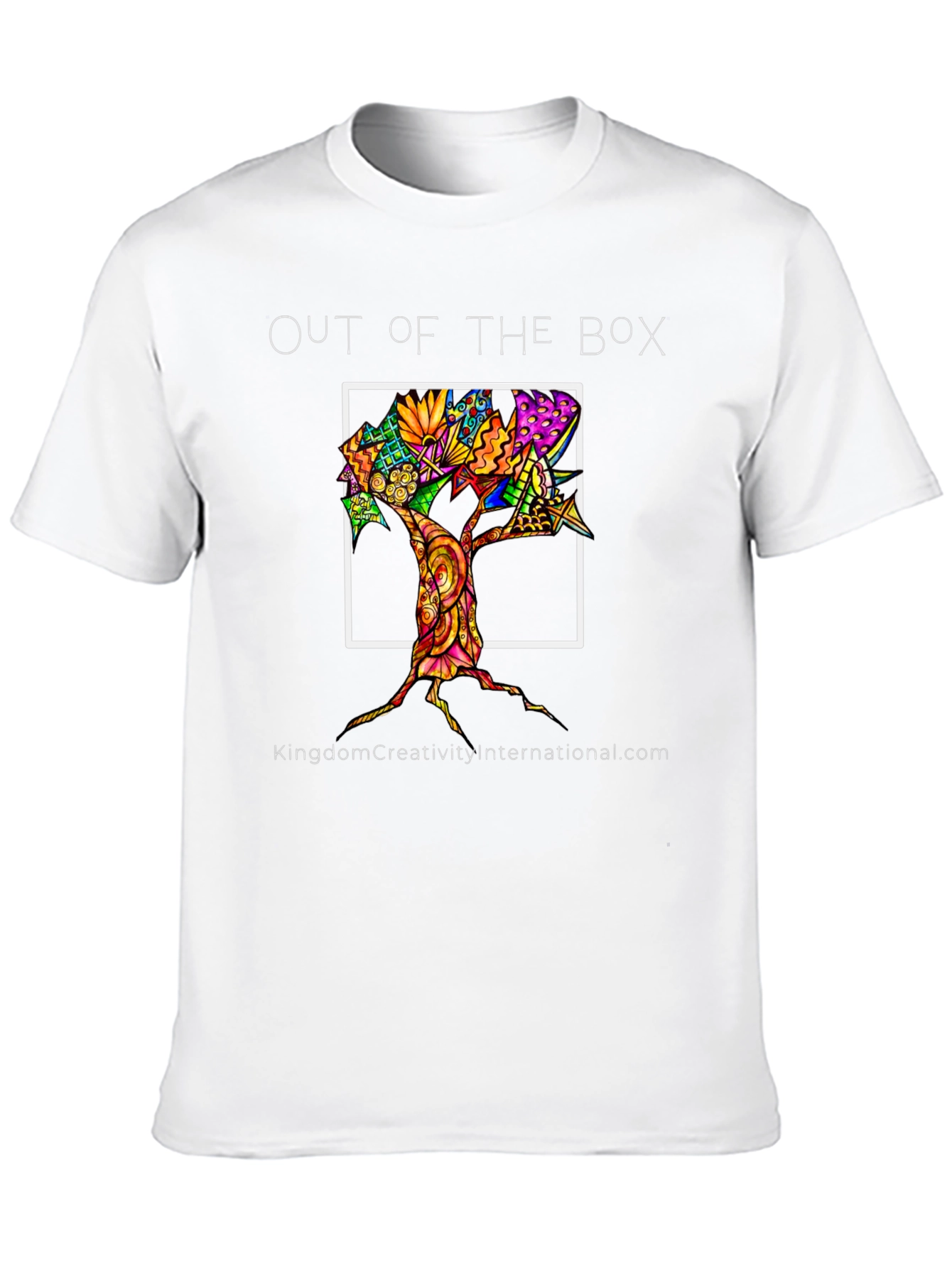 Black Out of the Box Tree Graphic T-Shirt view 10