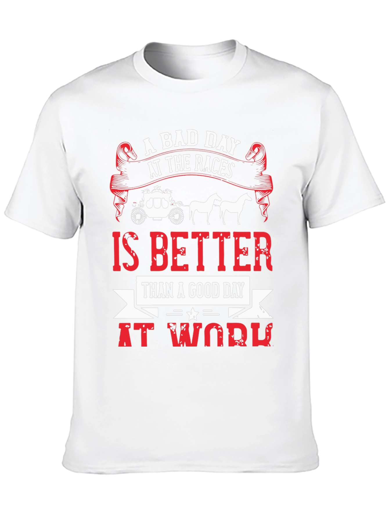 Black A Bad Day At The Races Men's Graphic Tee view 10