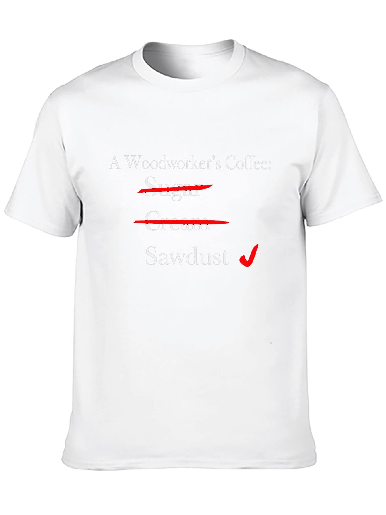 Black Woodworker's Coffee T-Shirt - Sawdust Humor view 10