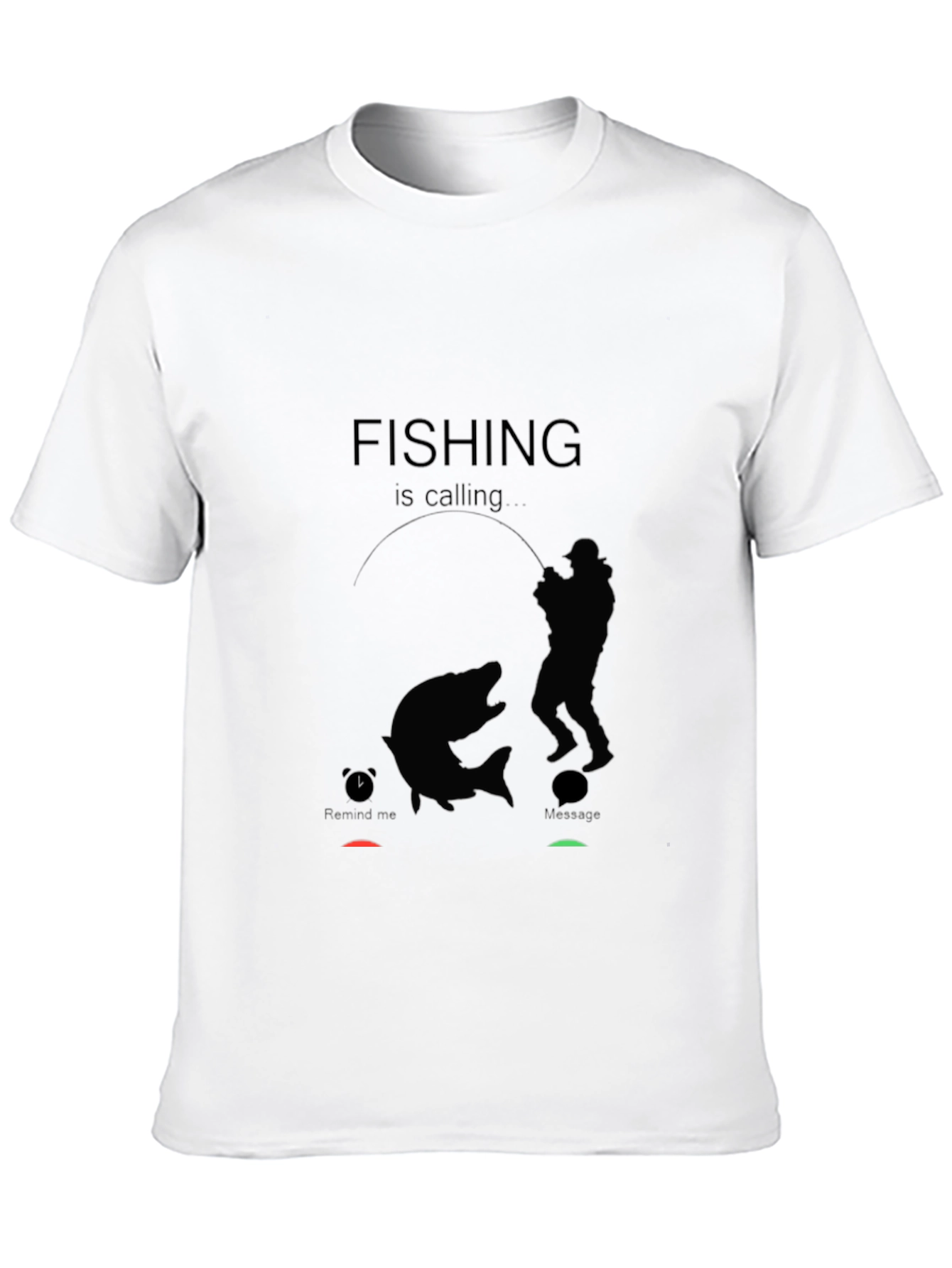 Black Fishing is Calling T-Shirt - Angler Humor Tee view 10