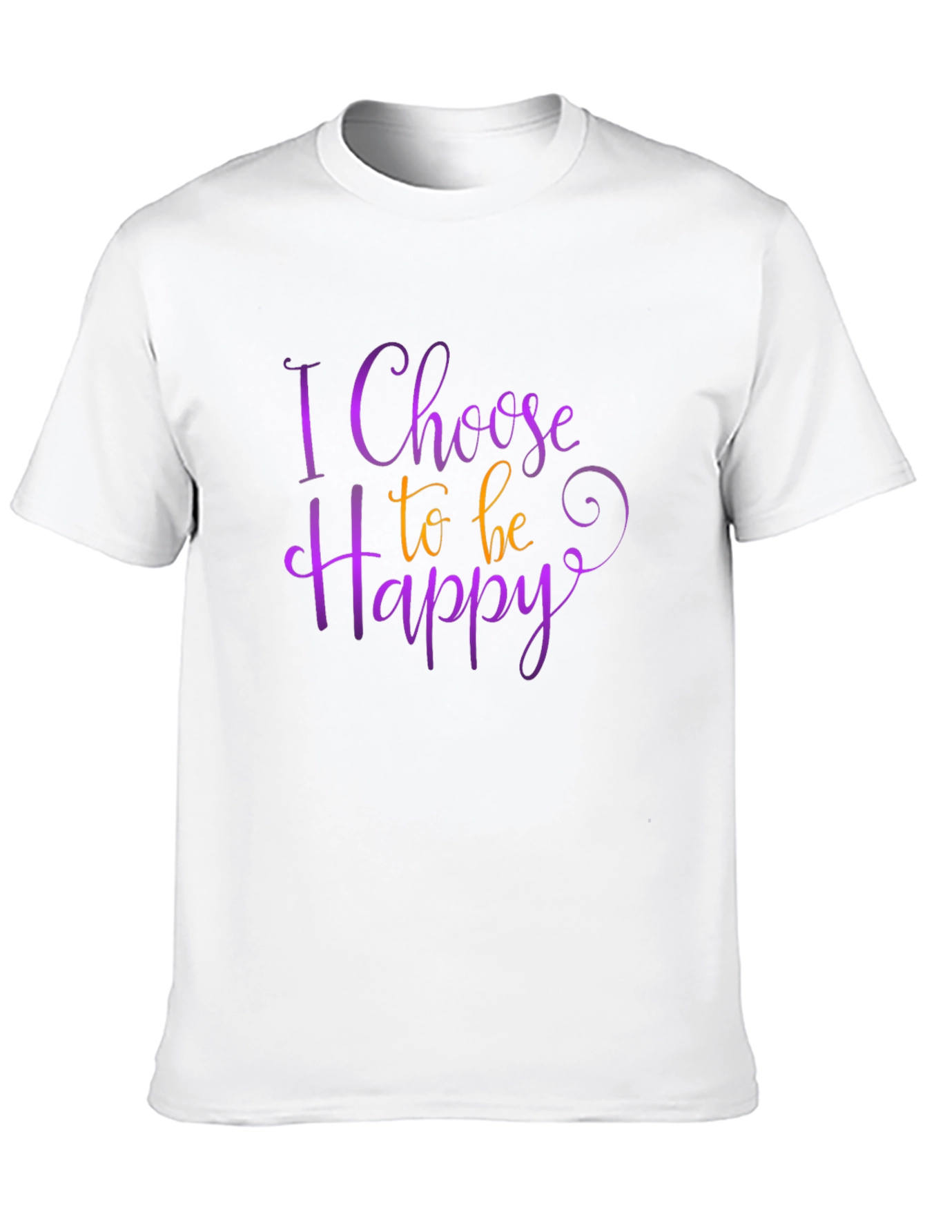 Black Choose Happy Graphic Tee - Positive Vibes Shirt view 10