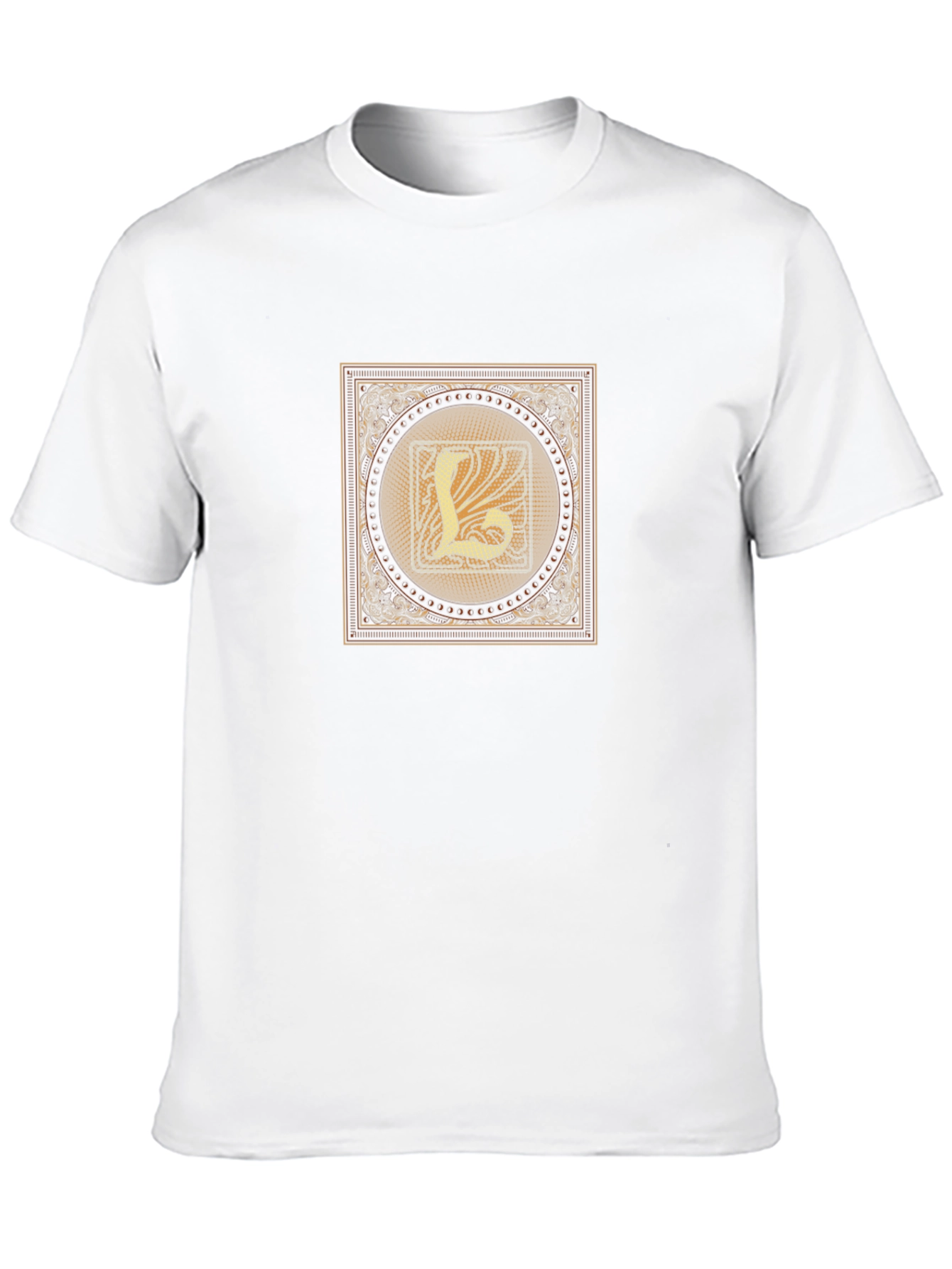 Ornate Letter L Graphic T-Shirt - 10