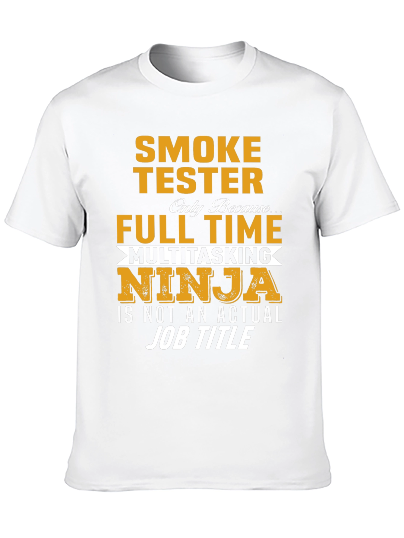 Black Smoke Tester Full-Time Ninja T-Shirt view 10