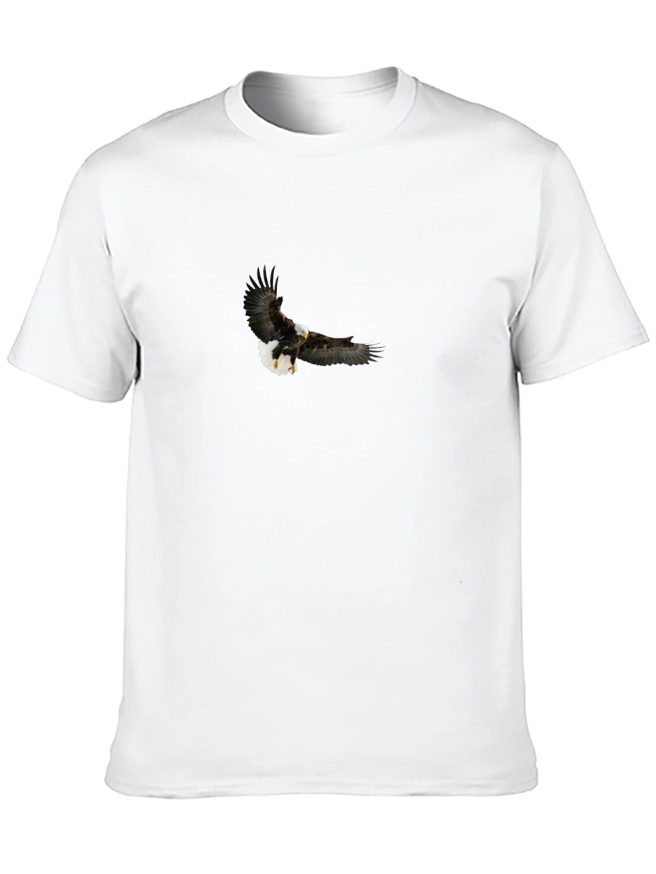 Black Bald Eagle Graphic Black T-Shirt view 10
